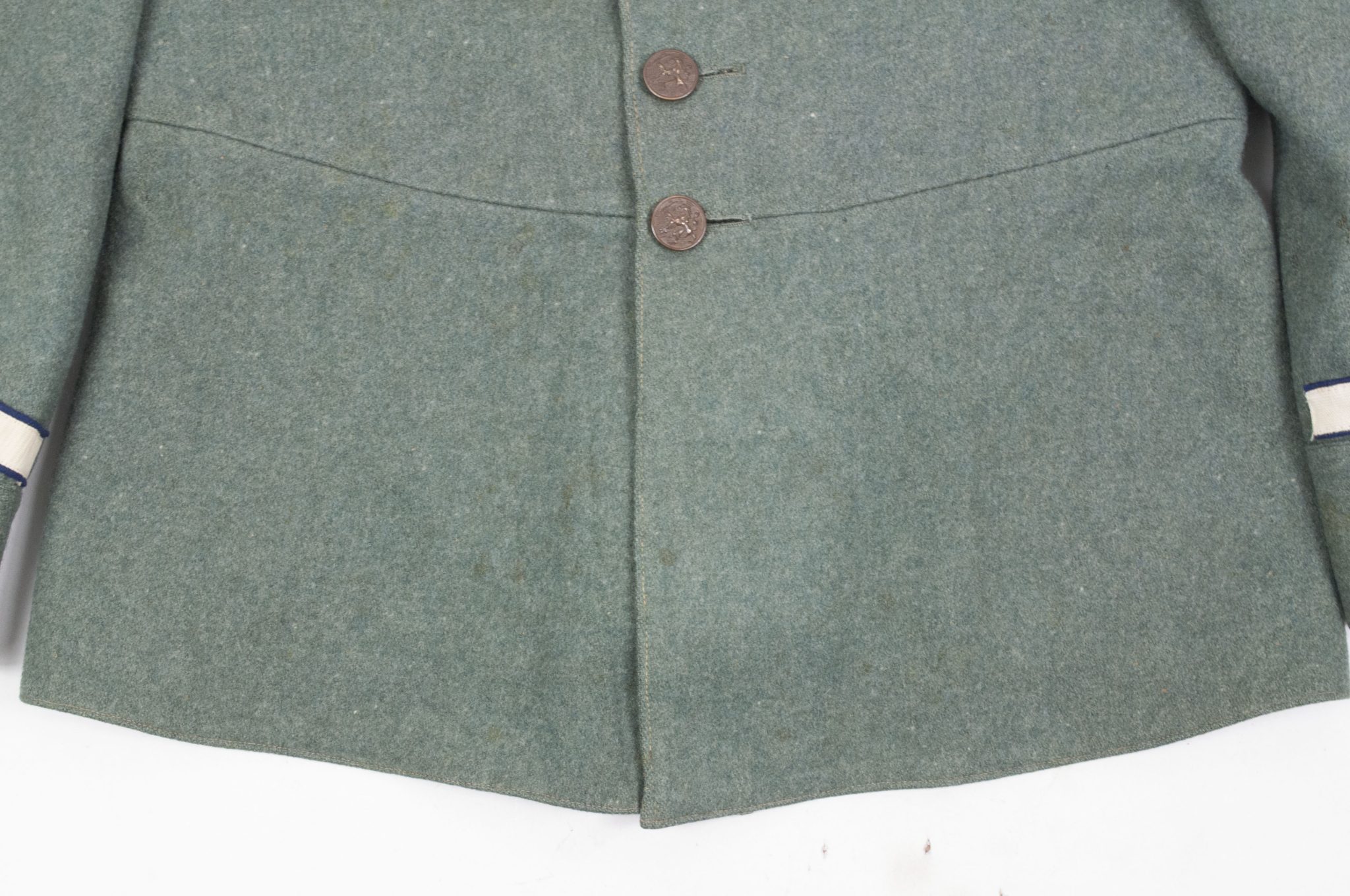 Huzaren hoornblazer Nederlandse Mobilisatie (Soldaat te paard) uniform grove wol / Dutch Army before 1940 mobilisation Husar tunic + breeches - VERY RARE - Image 8