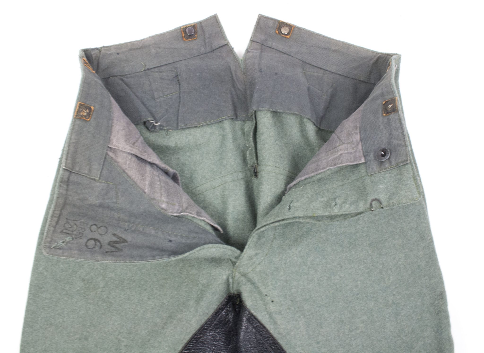 Huzaren hoornblazer Nederlandse Mobilisatie (Soldaat te paard) uniform grove wol / Dutch Army before 1940 mobilisation Husar tunic + breeches - VERY RARE - Image 85