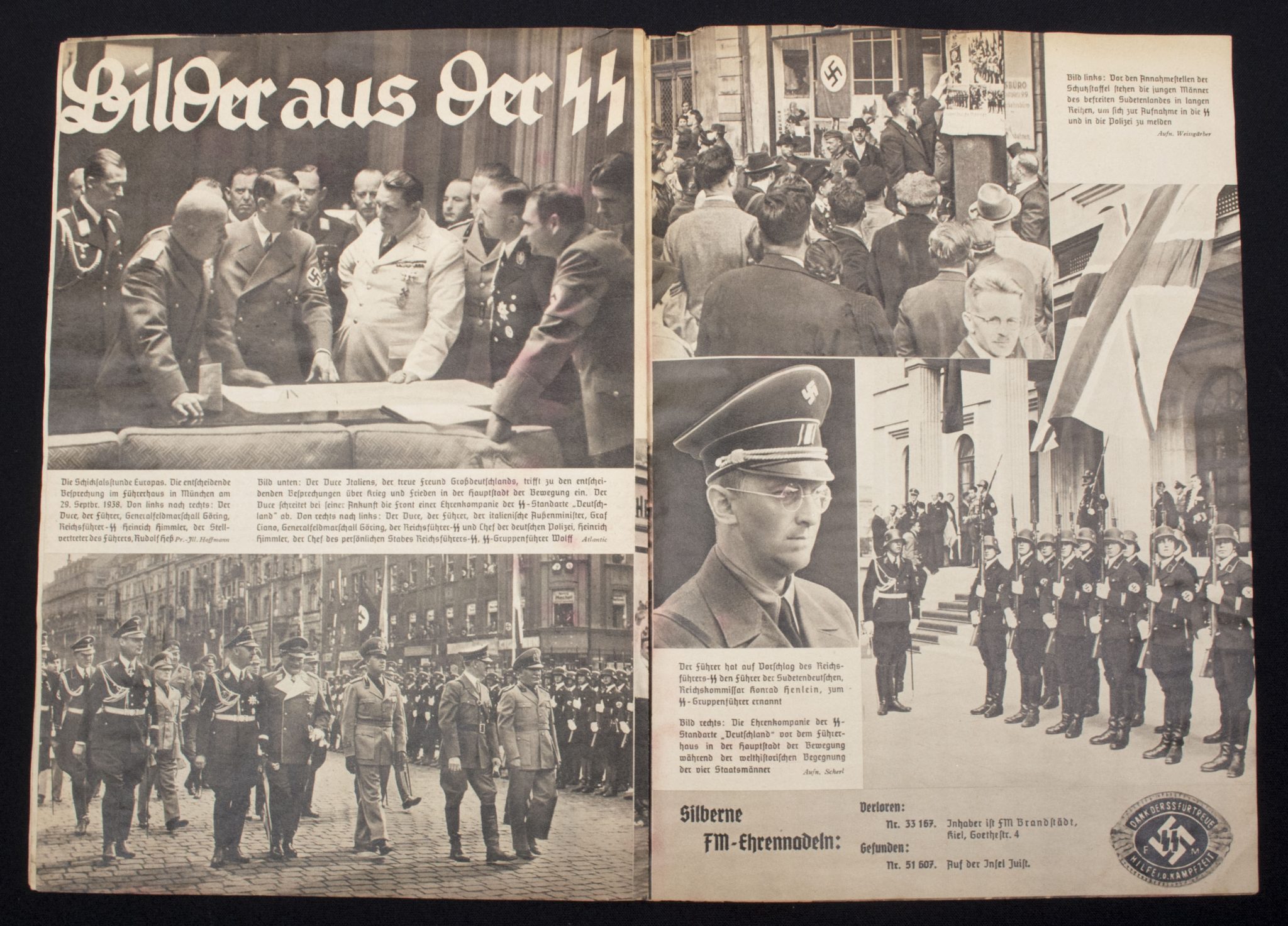 (Magazine) SS-FM Zeitschrift - Reichsführung SS für fördernde Mitglieder - 5. JahrgangFolge 11 (1938)