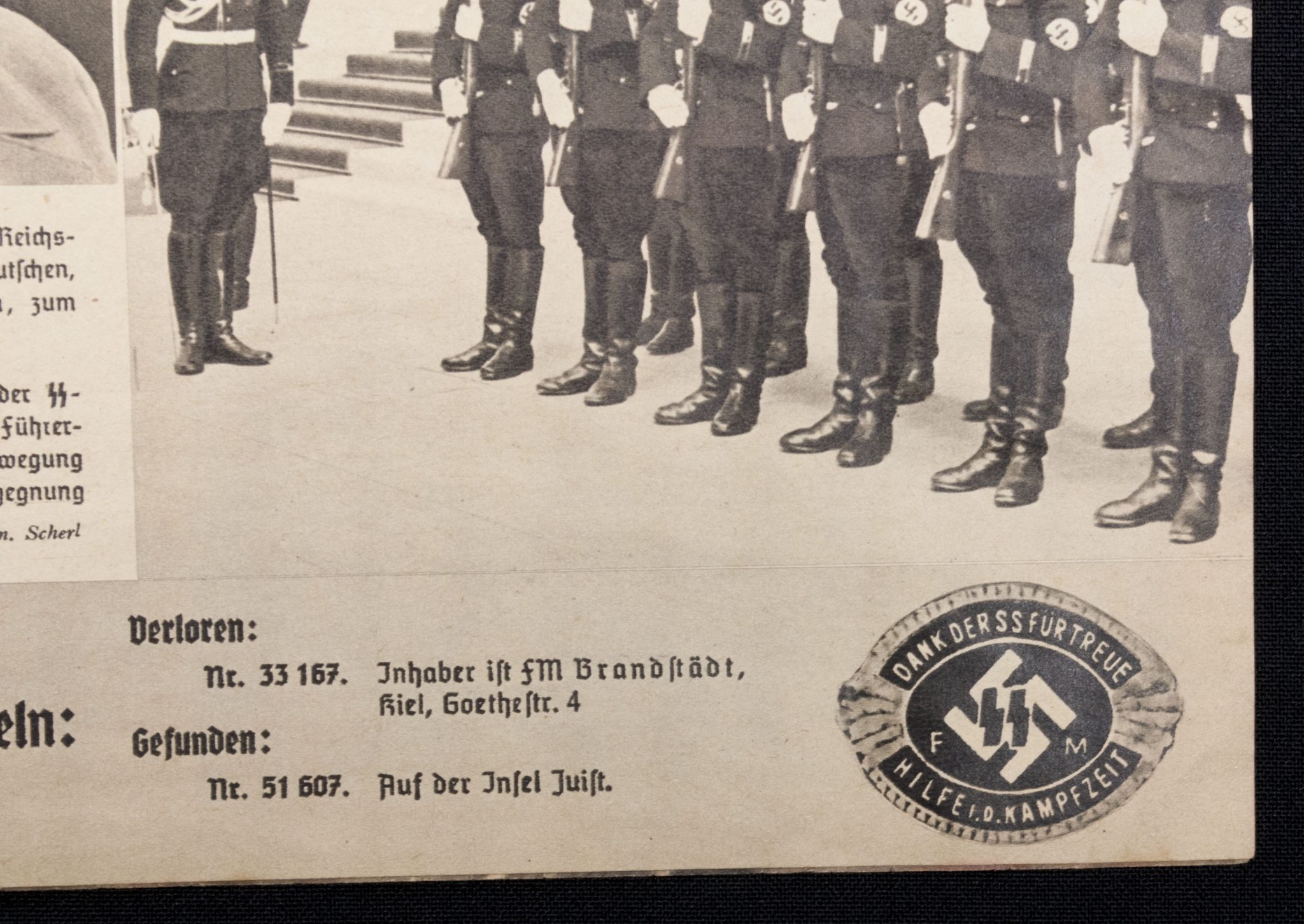 (Magazine) SS-FM Zeitschrift - Reichsführung SS für fördernde Mitglieder - 5. JahrgangFolge 11 (1938)