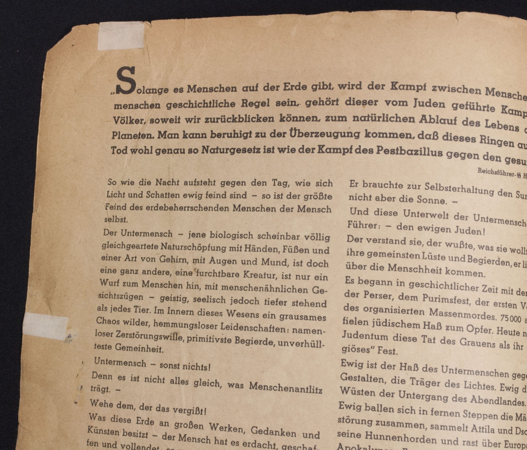 (Magazine) SS-Hauptamt - Nordland Verlag Der Untermensch (1935)