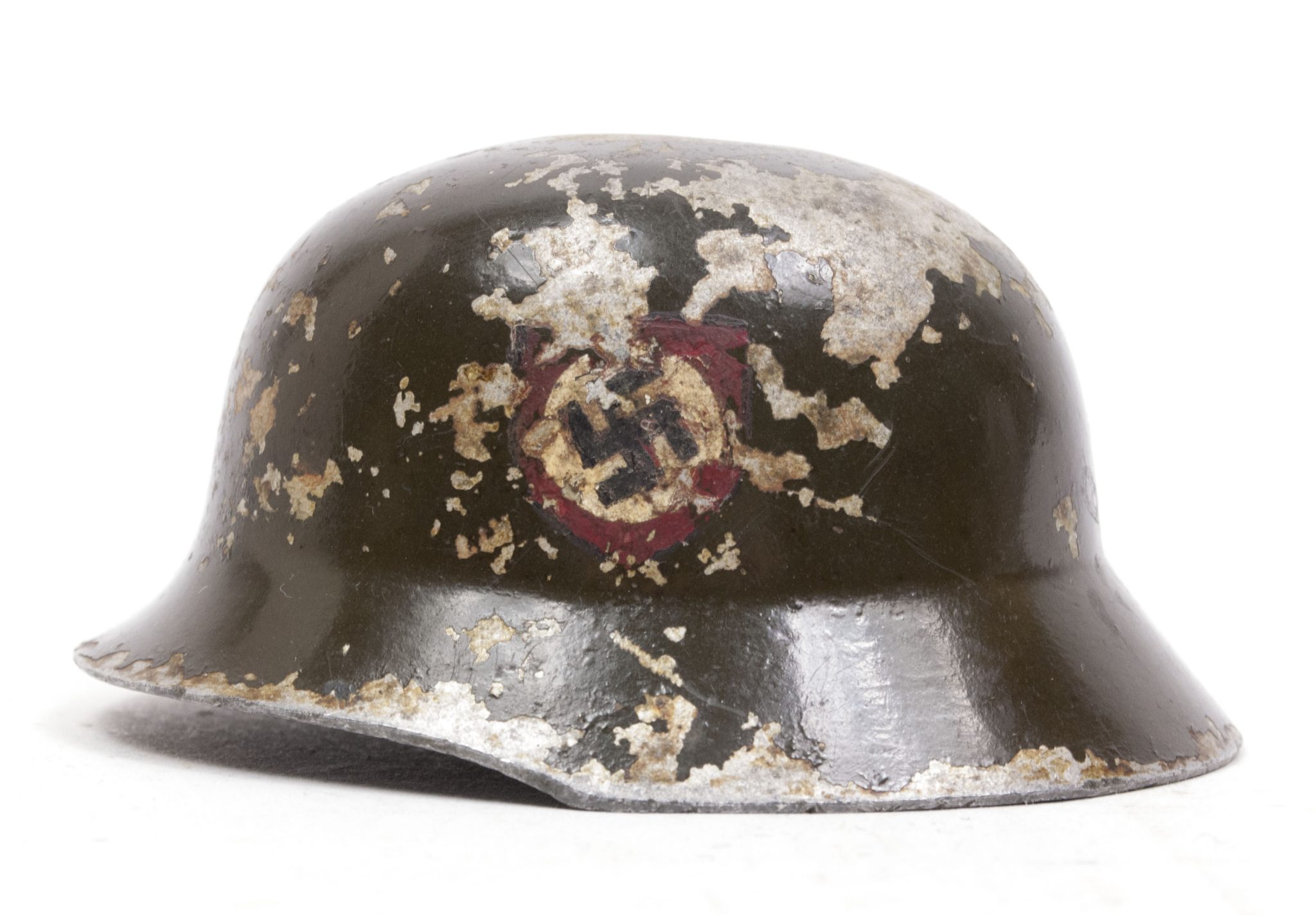 Miniature SS double decal Ferntrauungshelm Weddinghelmet – RARE (9) Miniature SS double decal Ferntrauungshelm Weddinghelmet – RARE