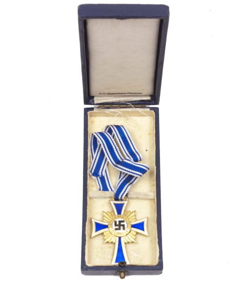 Motherscross Mutterkreus gold + etui (Maker C.F. Zimmermann Pforzheim)