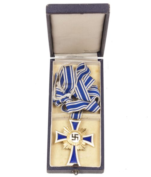 Motherscross Mutterkreuz gold + etui (Maker Wilh. Deumer Kom.-Ges. Lüdenscheid)