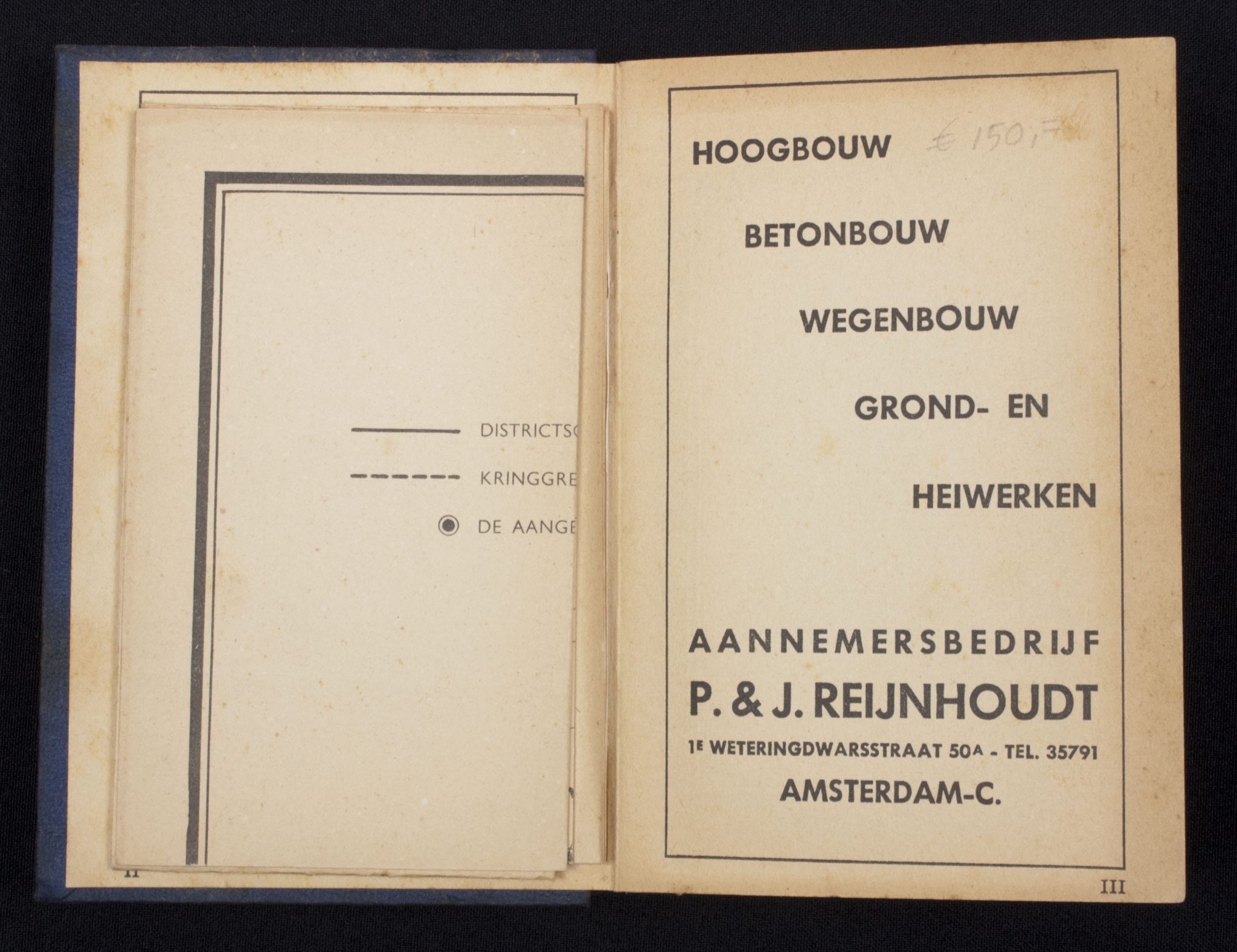 (NSB) Almanak 1943 complete with the two very rare foldable charts of the Netherlands - Rare - Image 3