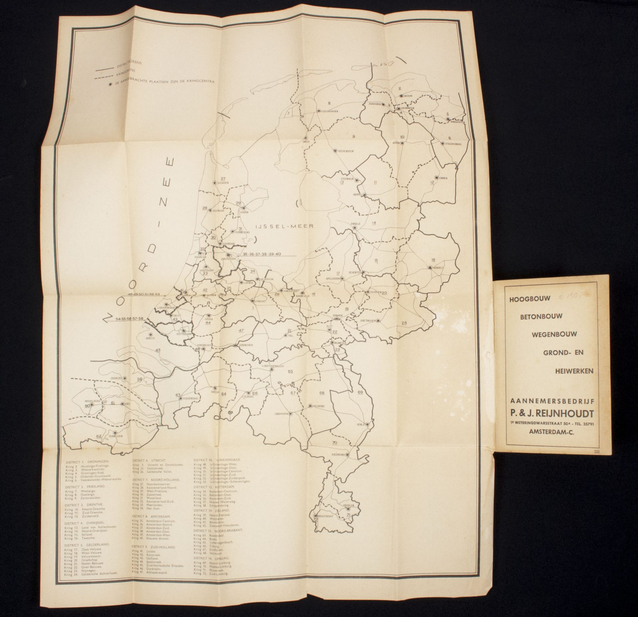 (NSB) Almanak 1943 complete with the two very rare foldable charts of the Netherlands - Rare - Image 4
