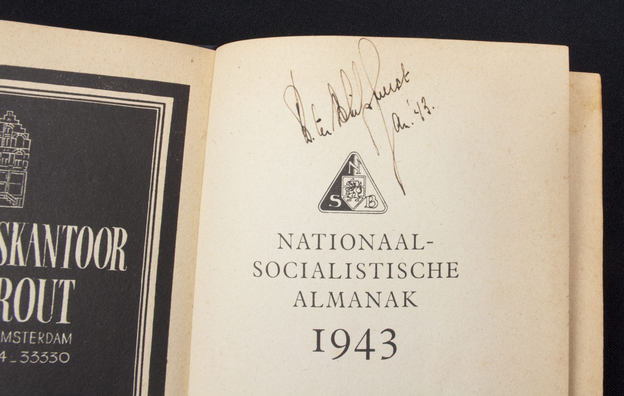 (NSB) Almanak 1943 complete with the two very rare foldable charts of the Netherlands - Rare - Image 6