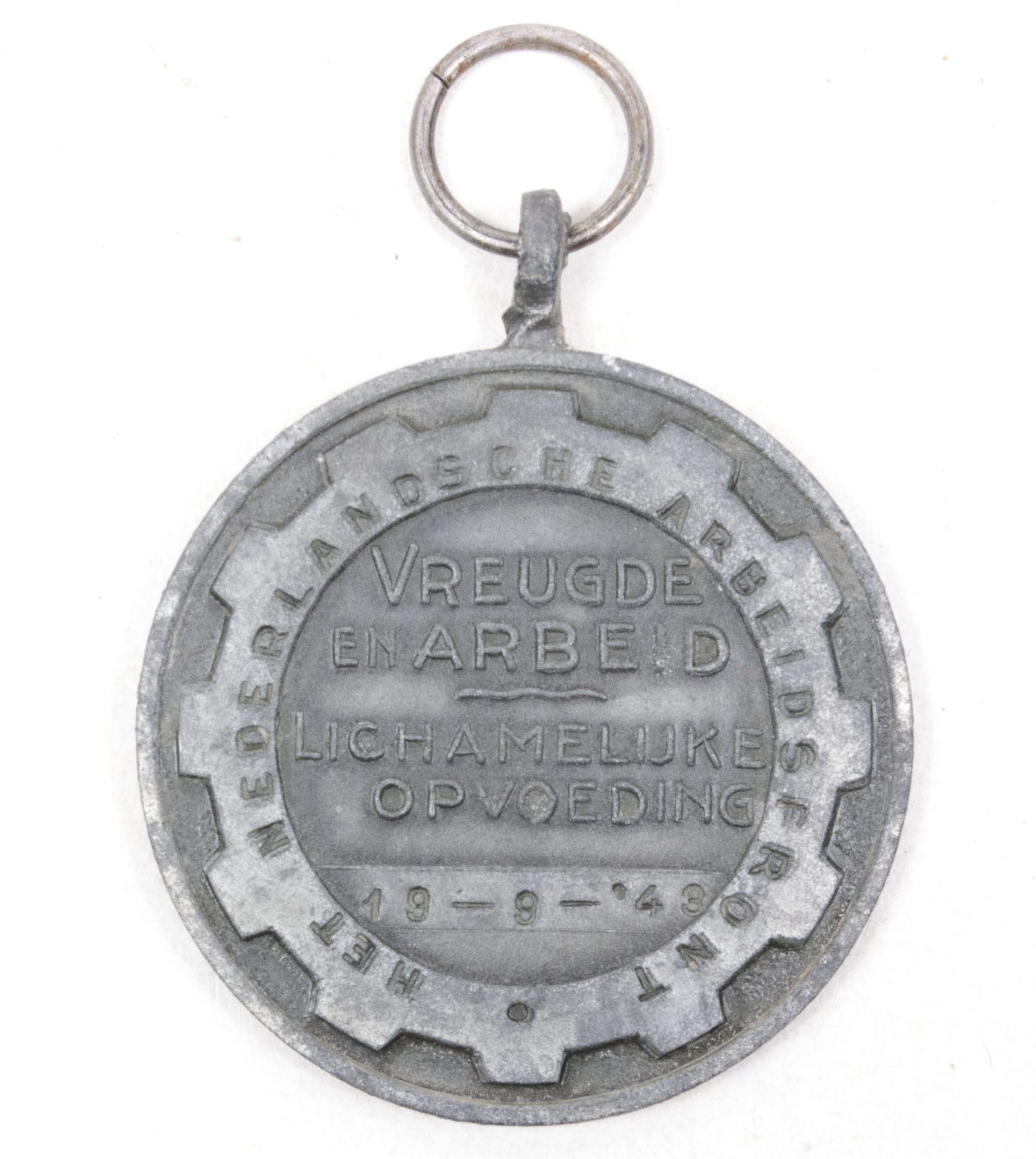 (NSB NAF) Marsmedaille Het Nederlandsche Arbeitsfront 19-09-1943 (2) (NSB NAF) Marsmedaille Het Nederlandsche Arbeitsfront 19-09-1943