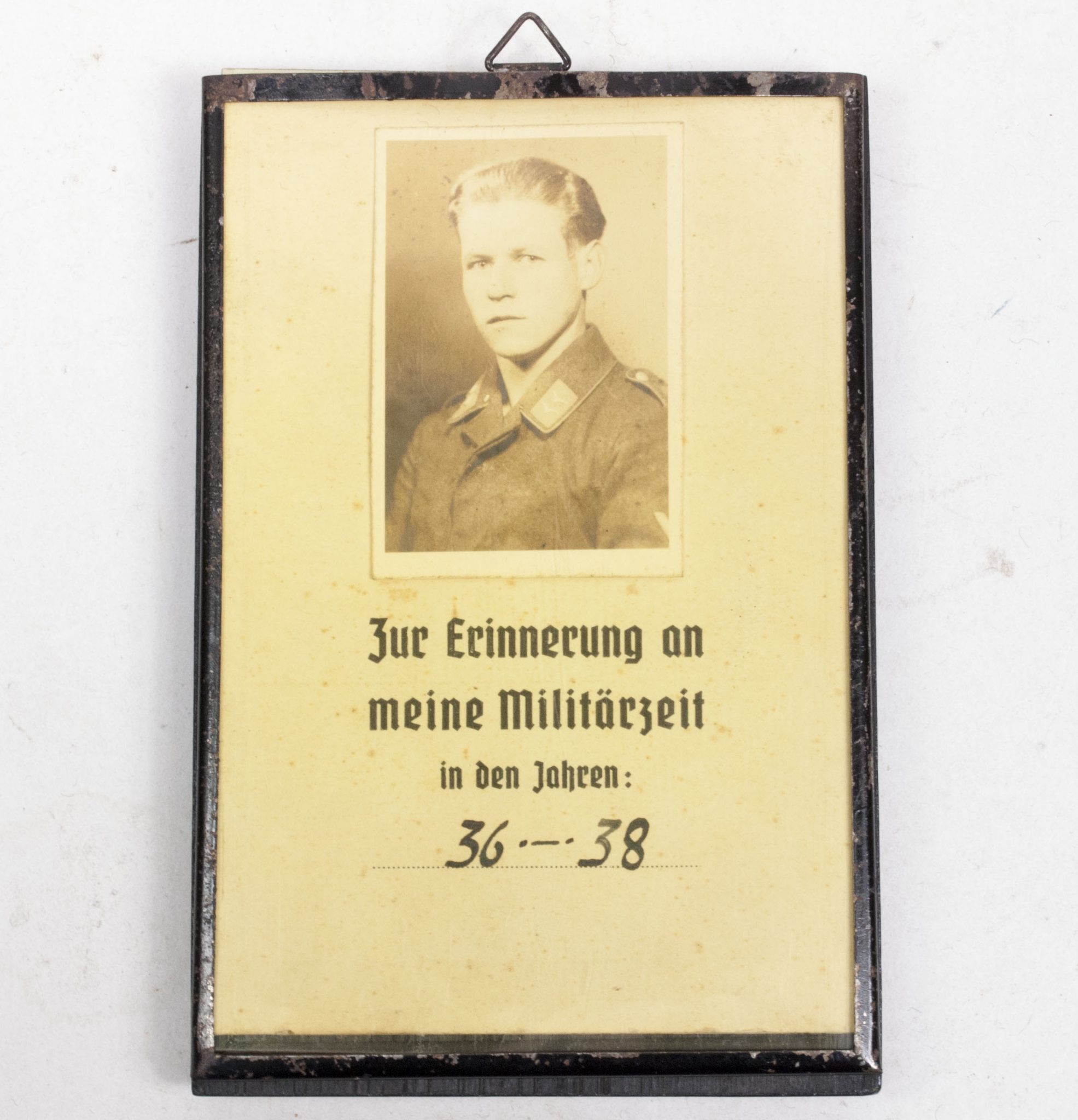 PLaque den Vaterlande treu gedient including the rare booklet 3.N.A.Ob.d.L.