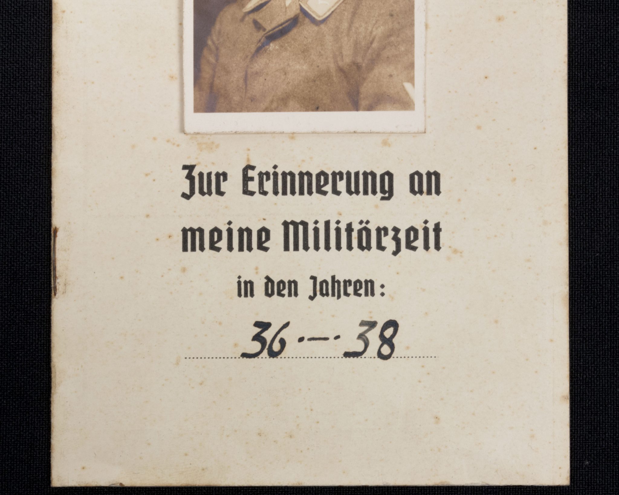 PLaque den Vaterlande treu gedient including the rare booklet 3.N.A.Ob.d.L.