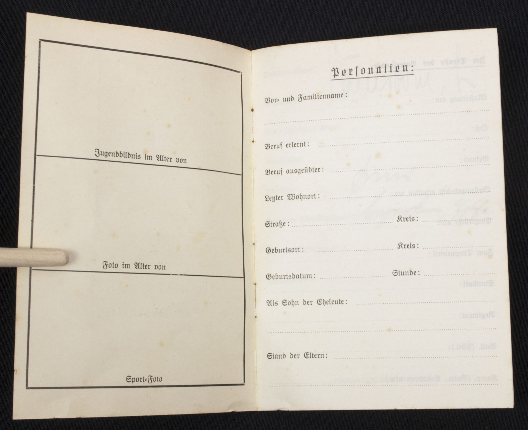 PLaque den Vaterlande treu gedient including the rare booklet 3.N.A.Ob.d.L.