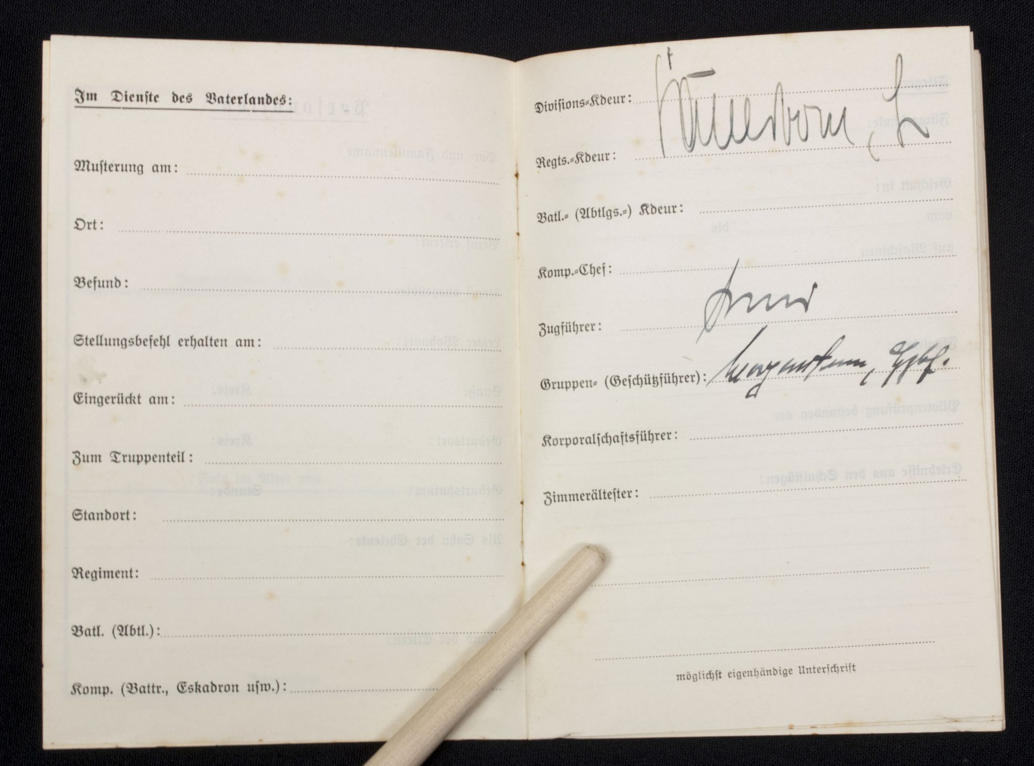 PLaque den Vaterlande treu gedient including the rare booklet 3.N.A.Ob.d.L.