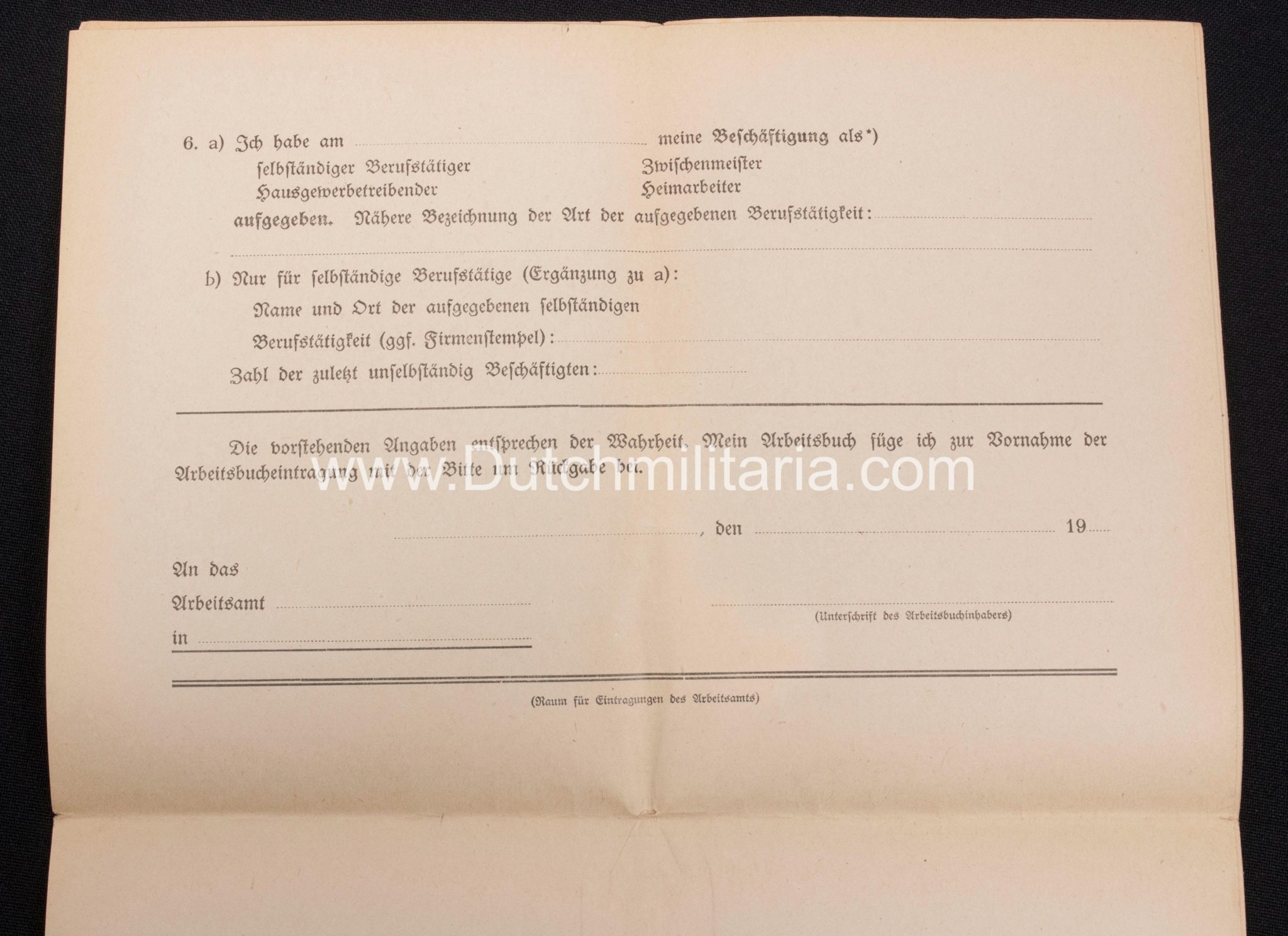 Paper grouping to a dutchman from the city of Sliedrecht (1940) - rare - Image 7