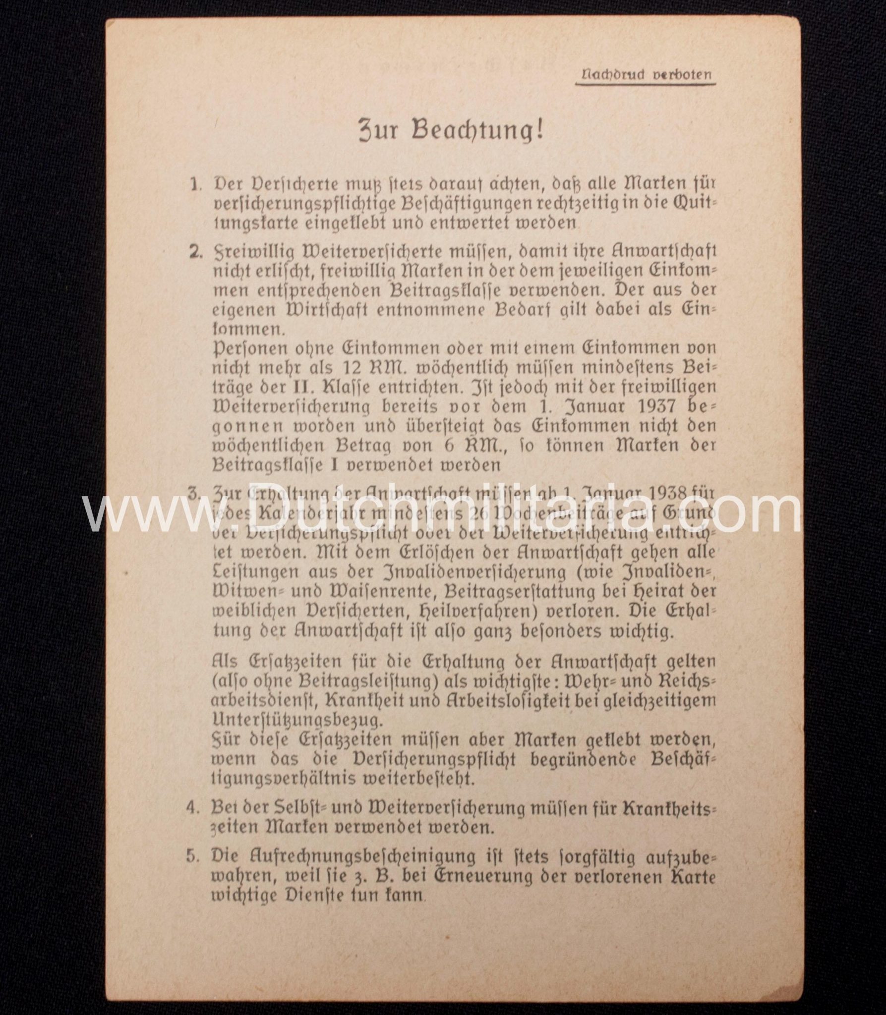 Paper grouping to a dutchman from the city of Sliedrecht (1940) - rare - Image 10