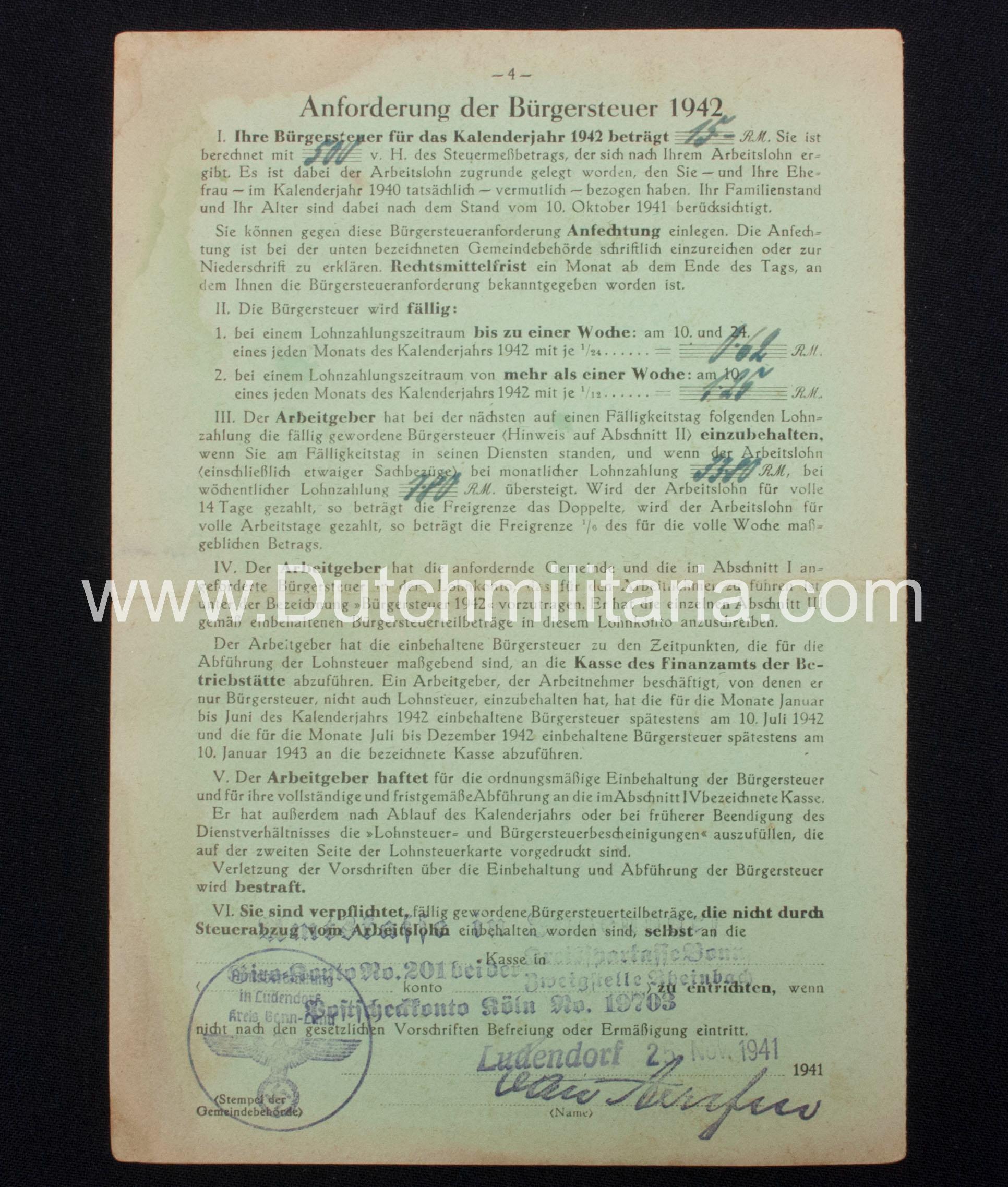Paper grouping to a dutchman from the city of Sliedrecht (1940) - rare - Image 19