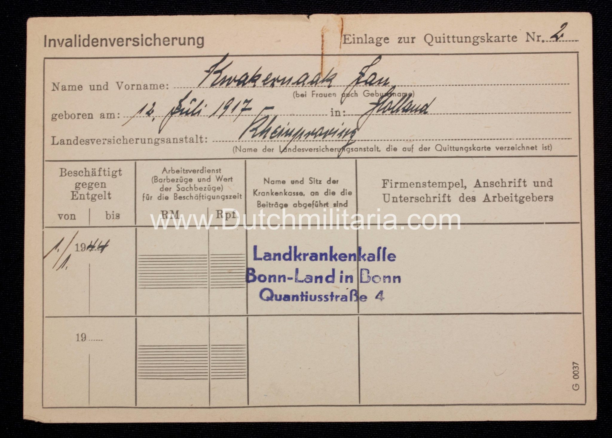 Paper grouping to a dutchman from the city of Sliedrecht (1940) - rare - Image 26
