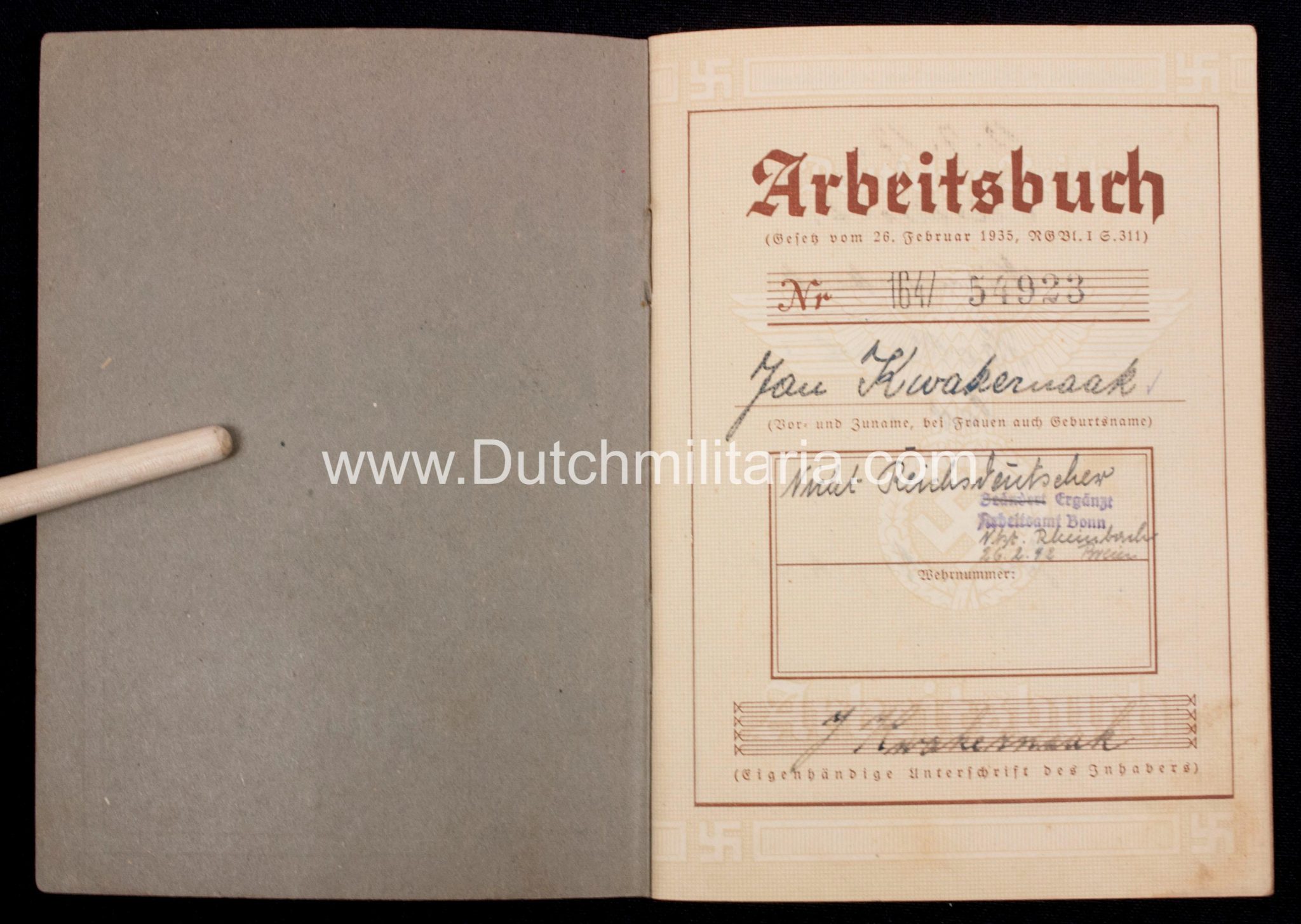 Paper grouping to a dutchman from the city of Sliedrecht (1940) - rare - Image 32