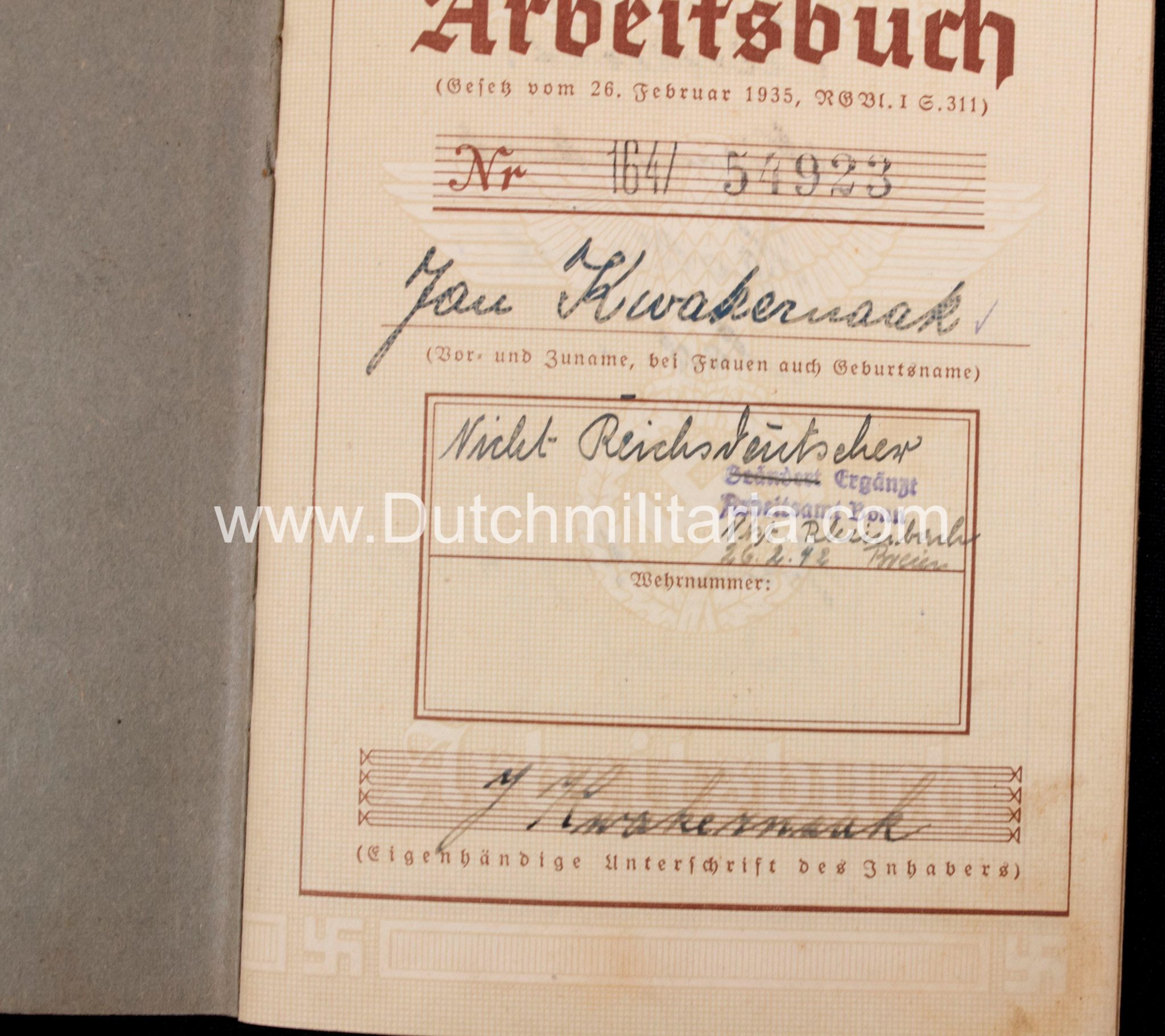 Paper grouping to a dutchman from the city of Sliedrecht (1940) - rare - Image 33