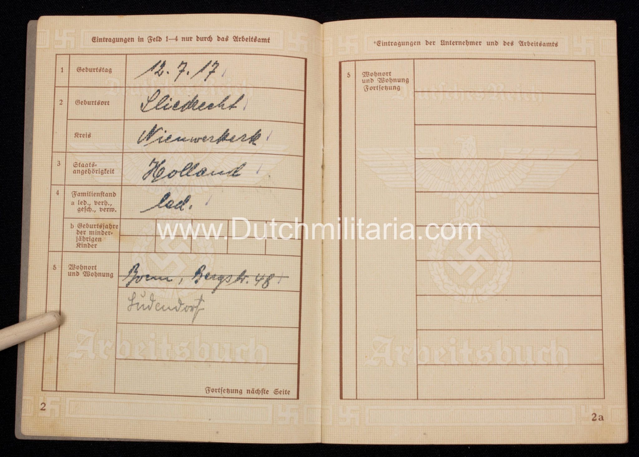 Paper grouping to a dutchman from the city of Sliedrecht (1940) - rare - Image 36