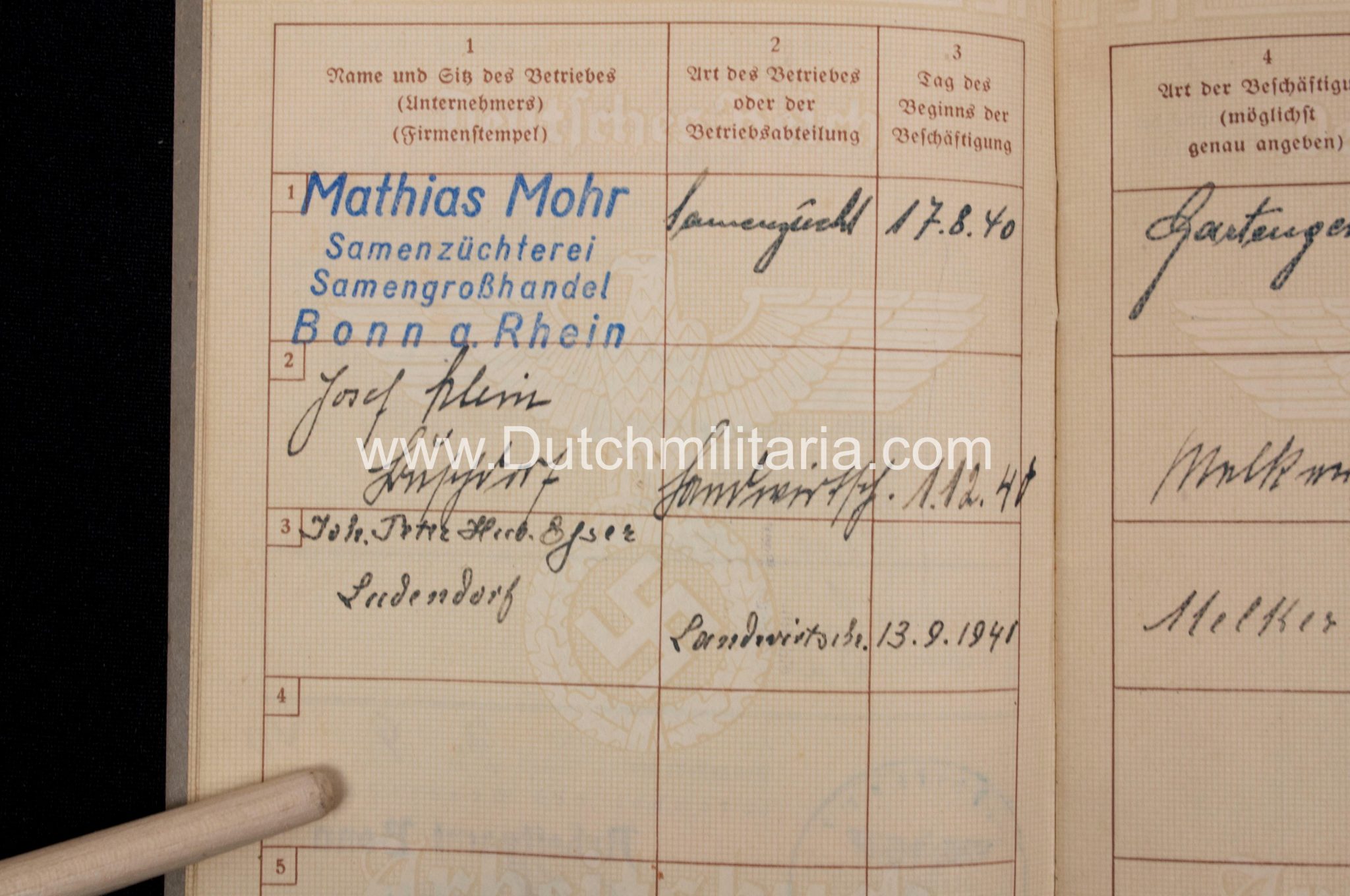 Paper grouping to a dutchman from the city of Sliedrecht (1940) - rare - Image 43