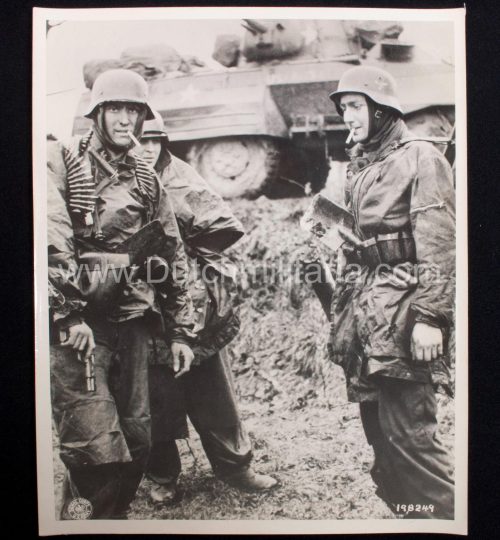 (Photo) Kampfgruppe Max Hansen SS Pz Rgt 2 - Iconic Battle of the Bulge Ardennen photo (1944) - large size and ultra RARE