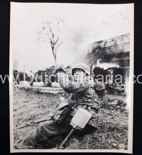 (Photo) Kampfgruppe Max Hansen SS Pz Rgt 2 - Iconic Battle of the Bulge Ardennen photo (1944) - large size and ultra RARE