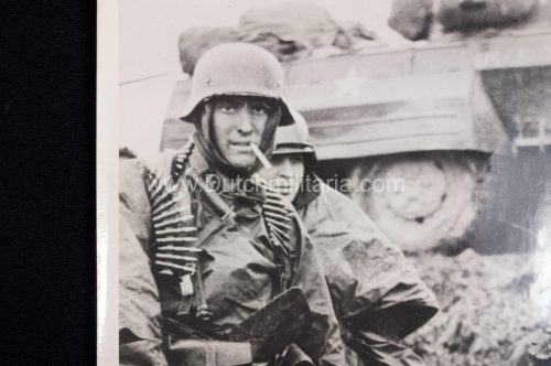(Photo) Kampfgruppe Max Hansen SS Pz Rgt 2 - Iconic Battle of the Bulge Ardennen photo (1944) - large size and ultra RARE