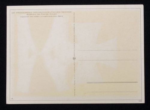 (Postcard) Grosskreuz des Eisernen Kreuzes