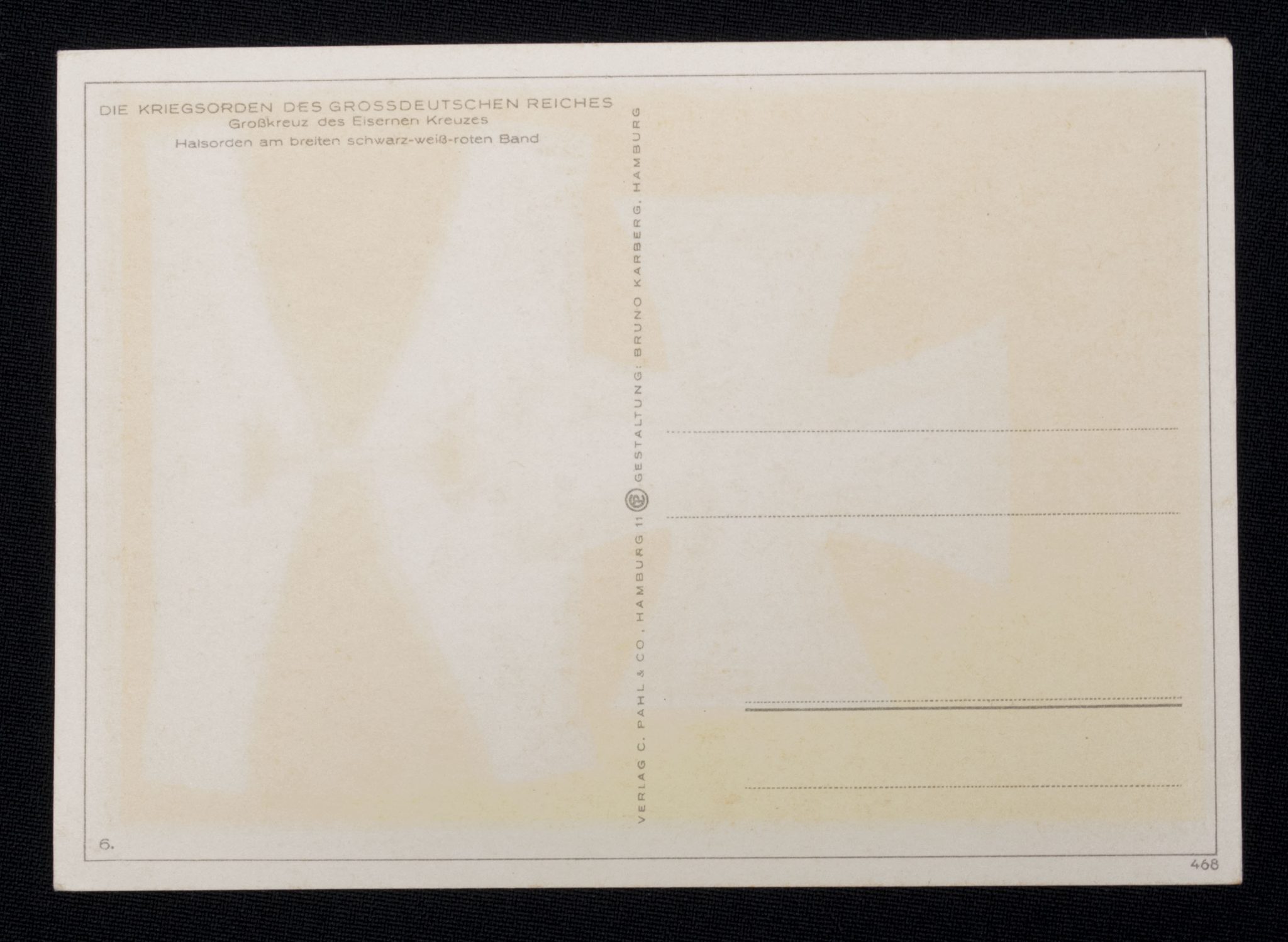 (Postcard) Grosskreuz des Eisernen Kreuzes