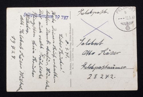 (Postcard) M.G. im Stellungswechsel