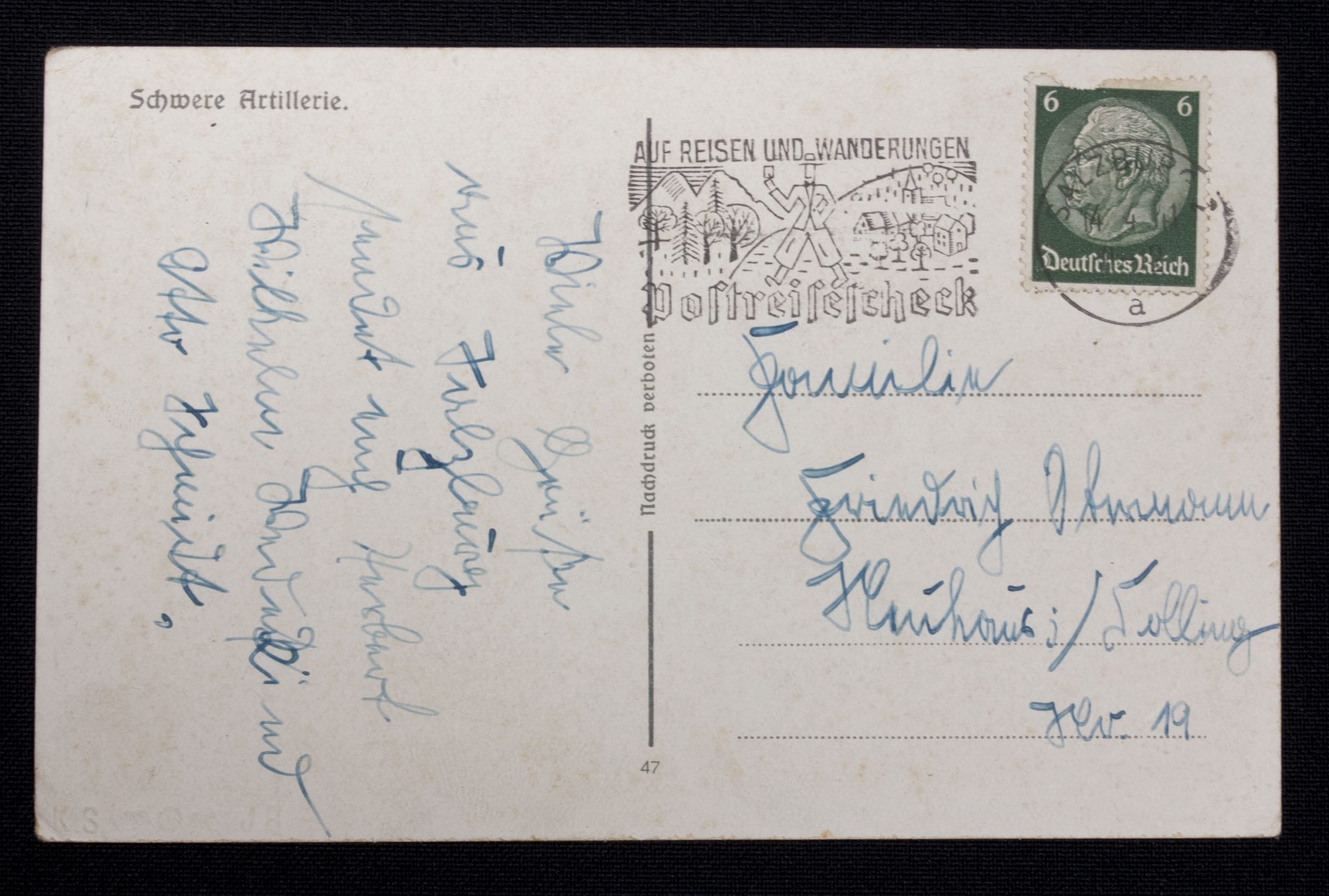 (Postcard) Schwere Artillerie (2) (Postcard) Schwere Artillerie