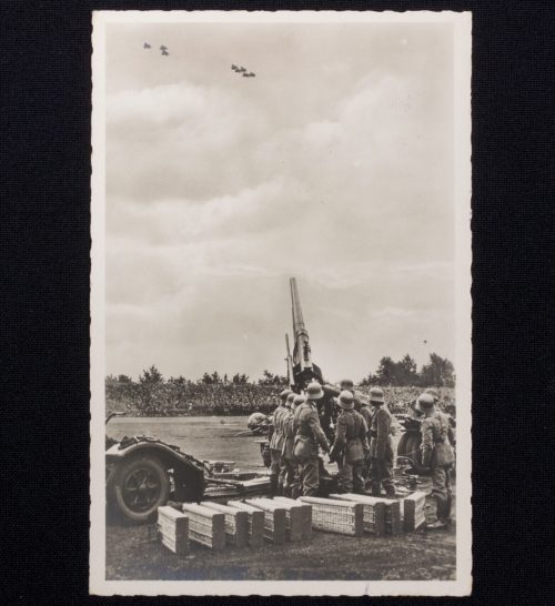 (Postcard) Unsere Wehrmacht Flak-Artillerie in Feuerstellung