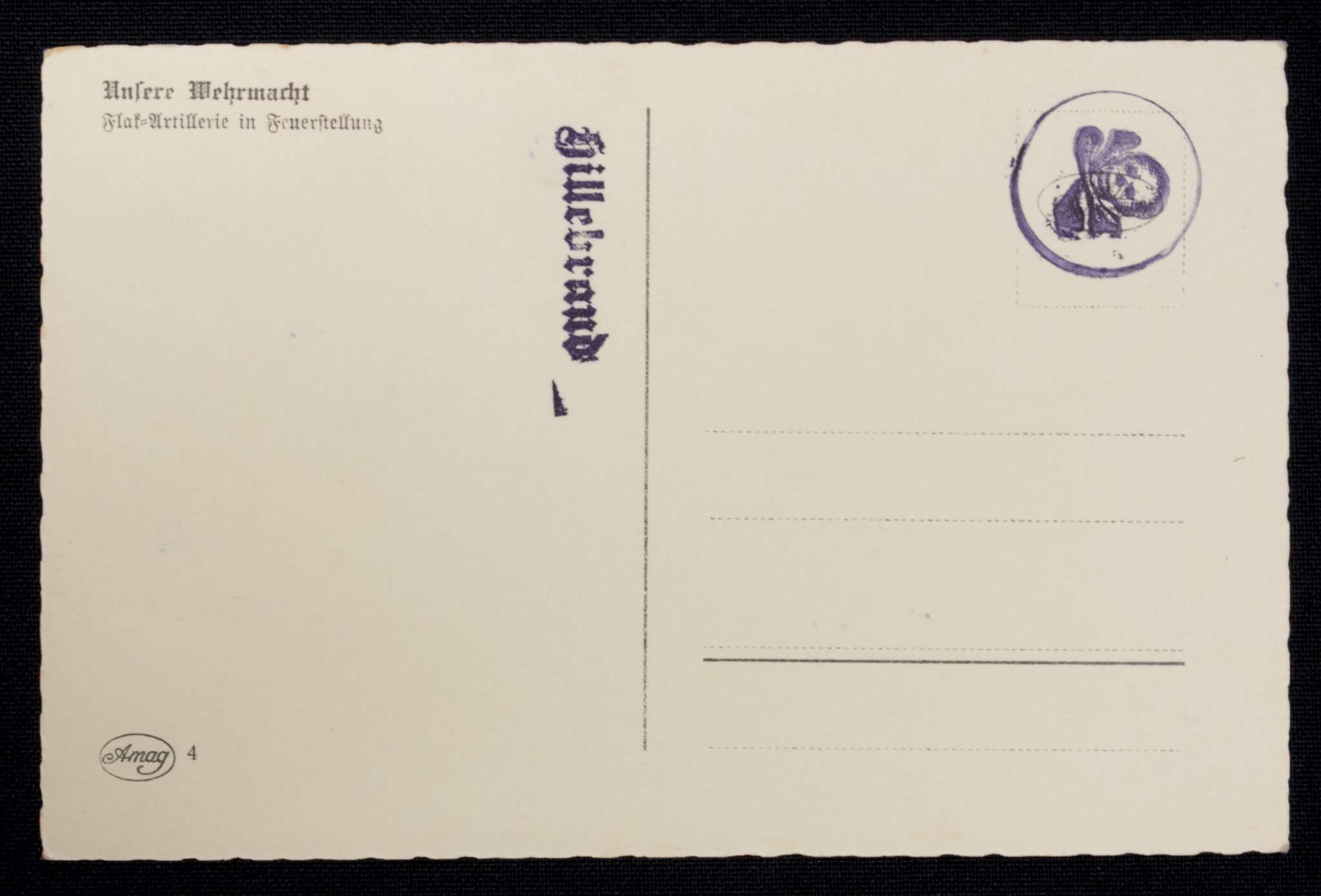 (Postcard) Unsere Wehrmacht Flak-Artillerie in Feuerstellung (2) (Postcard) Unsere Wehrmacht Flak-Artillerie in Feuerstellung