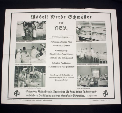 (Poster) Mädel! Werde Schwester der NSV.