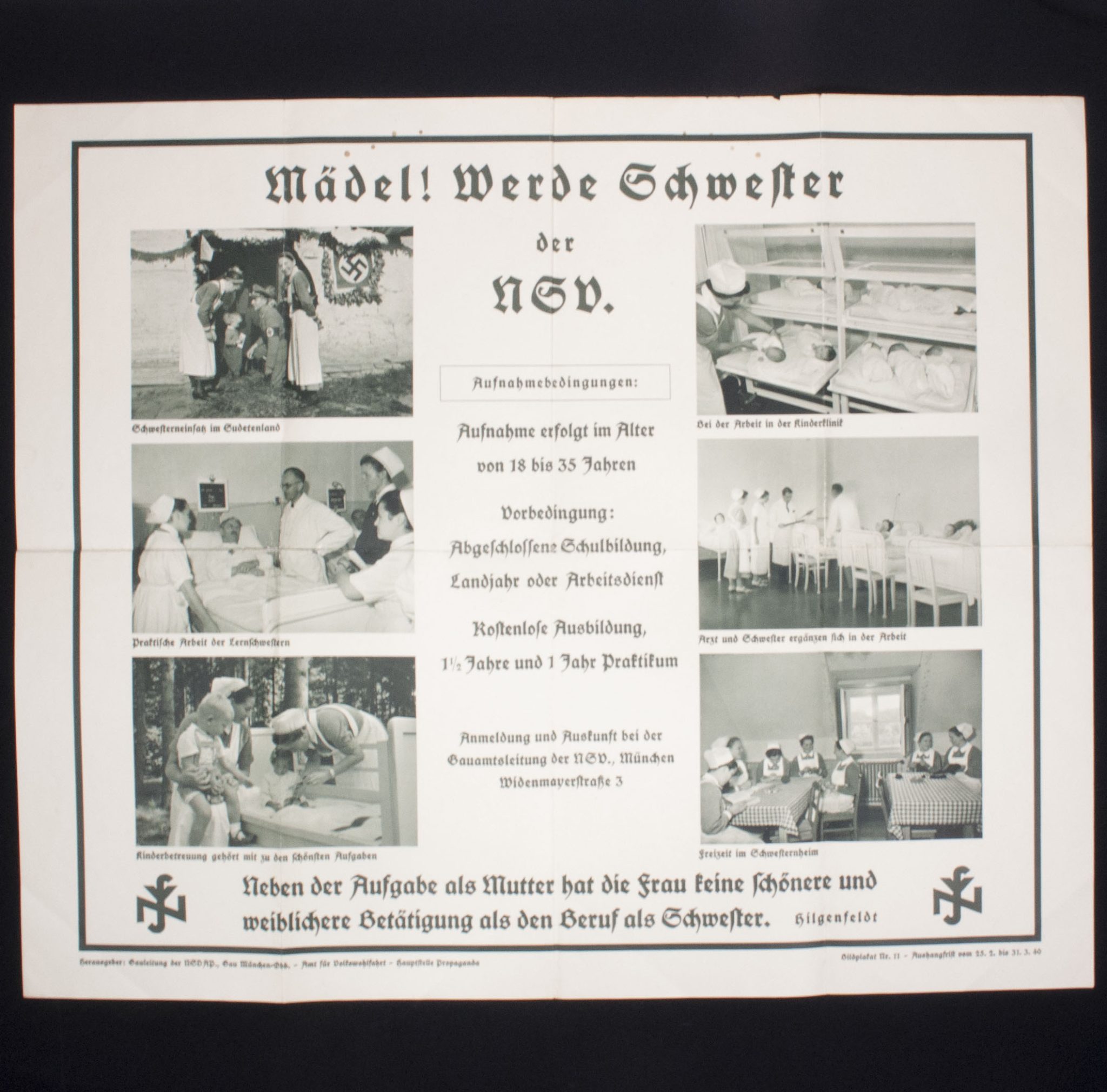 (Poster) Mädel! Werde Schwester der NSV. (3) (Poster) Mädel! Werde Schwester der NSV.