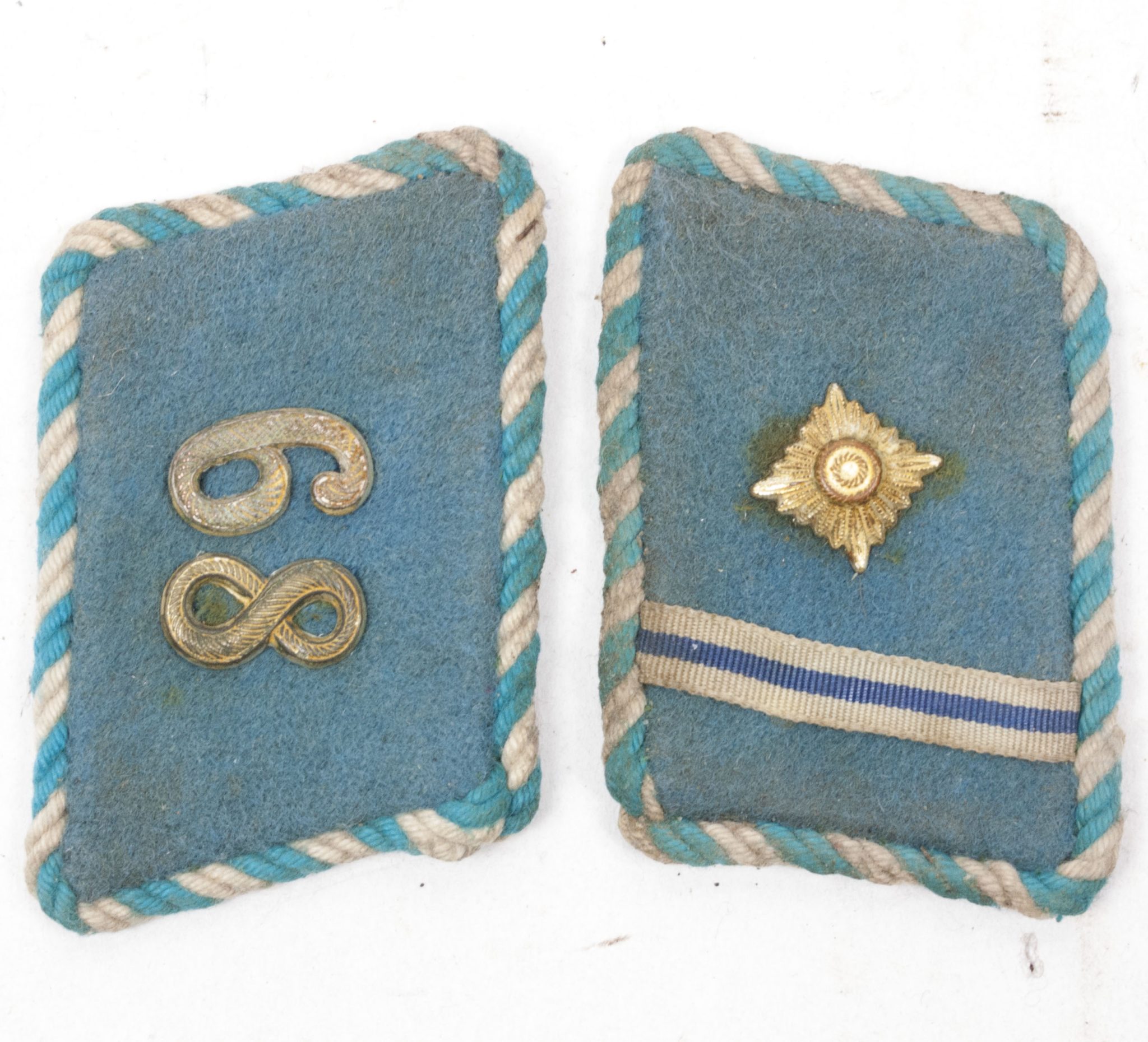 SA Collar Tabs Oberscharführer Gau Bayerische Ostmark (RZM) (2) SA Collar Tabs Oberscharführer Gau Bayerische Ostmark (RZM)