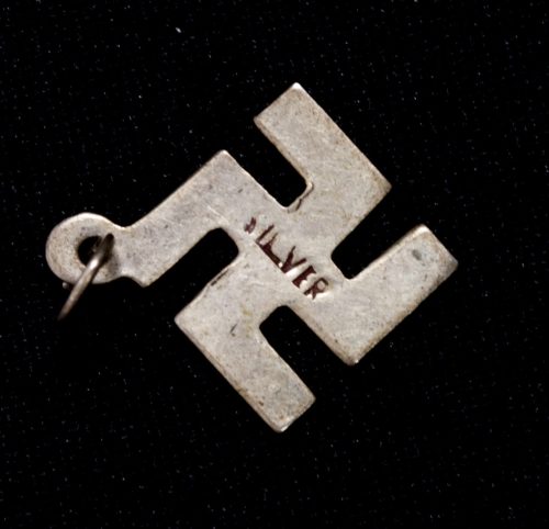 Swastika necklace pendant (Silver marked)