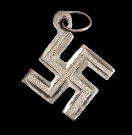 Swastika necklace pendant (Silver marked)