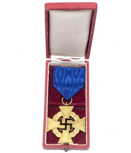 Treue Dienst 25 Jahre + etui (Maker Deschler & Sohn München)