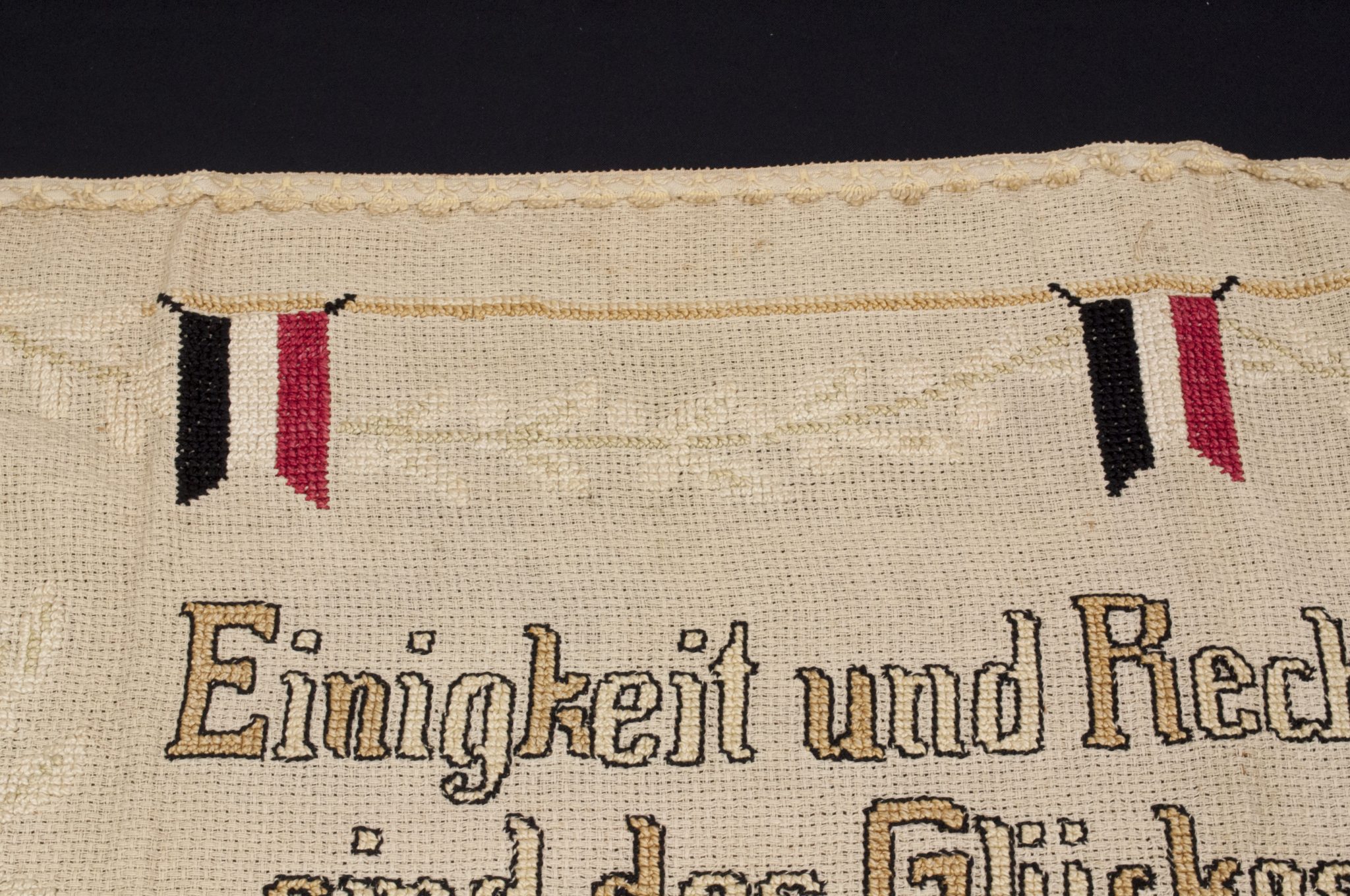 WWI German patriotic tapestry (140x55 cm) - Image 14