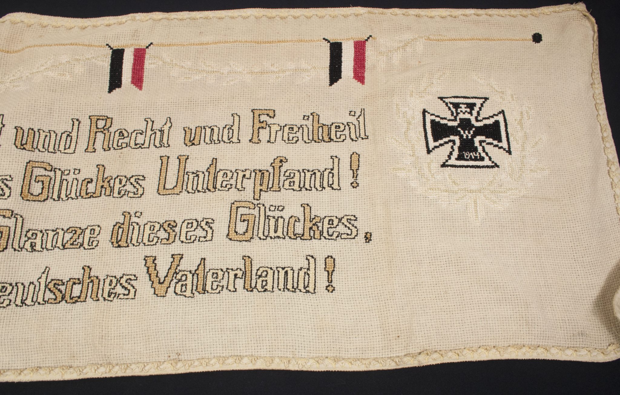 WWI German patriotic tapestry (140x55 cm) - Image 17