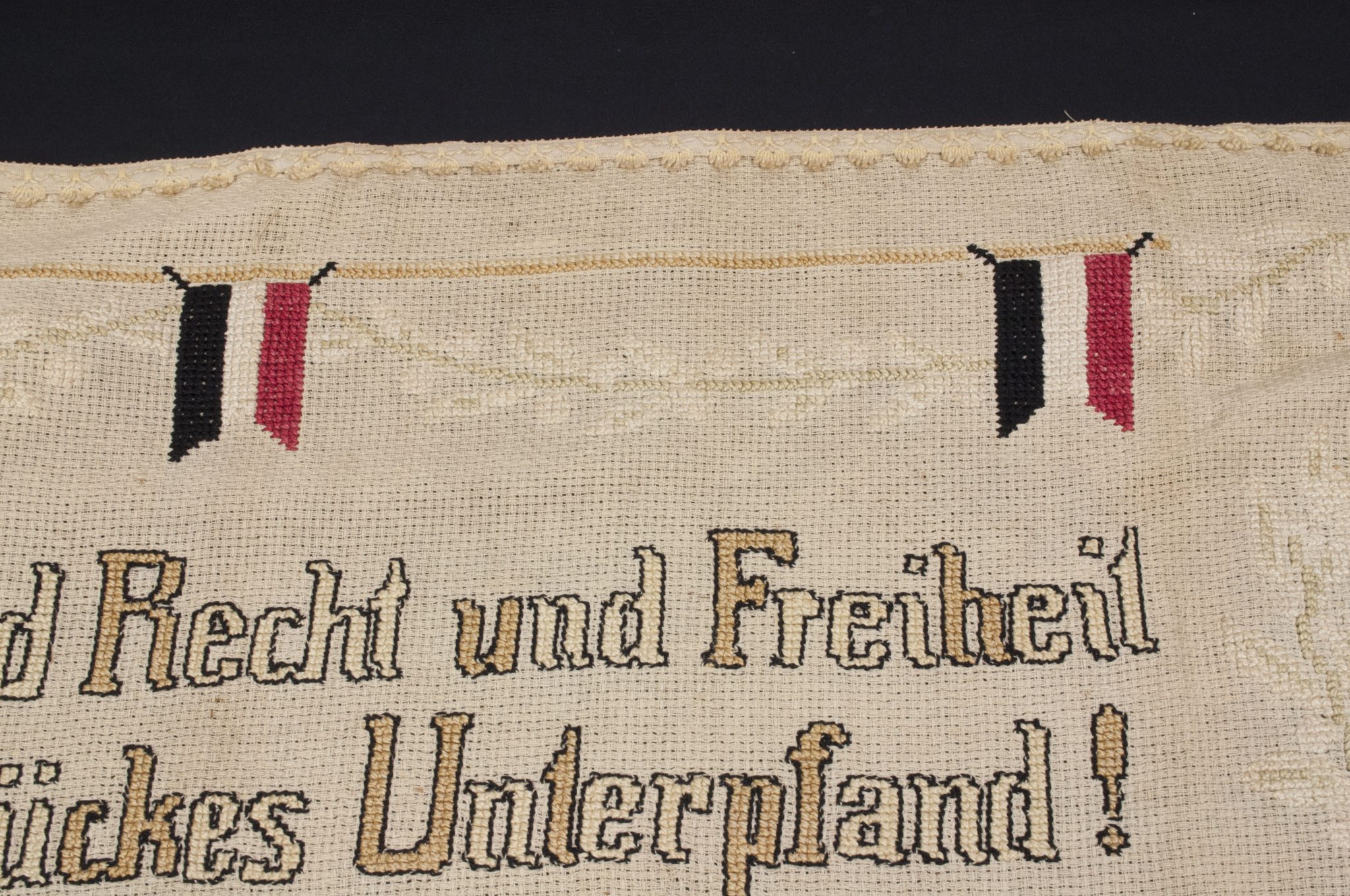 WWI German patriotic tapestry (140x55 cm) - Image 18