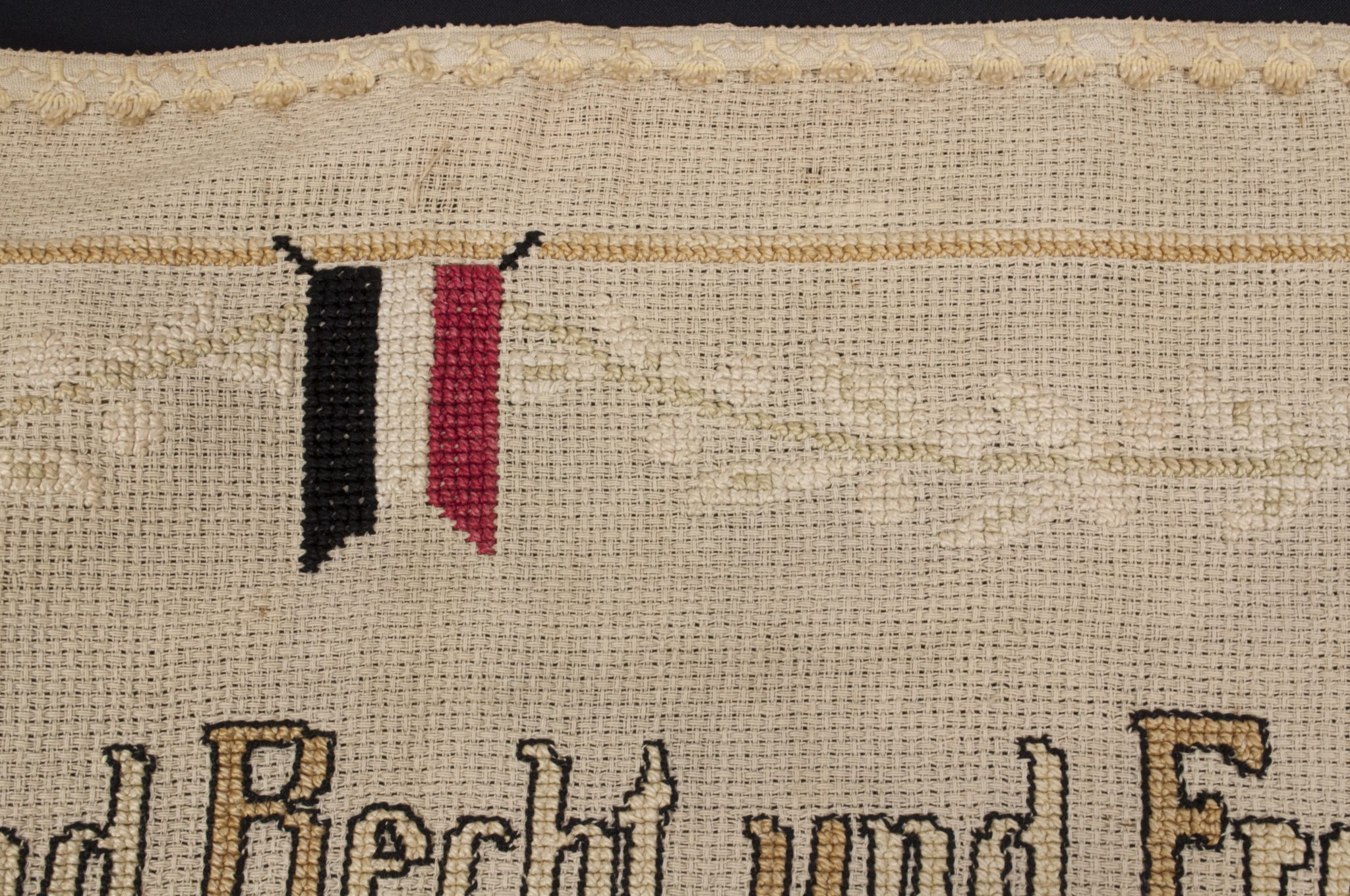 WWI German patriotic tapestry (140x55 cm) - Image 19