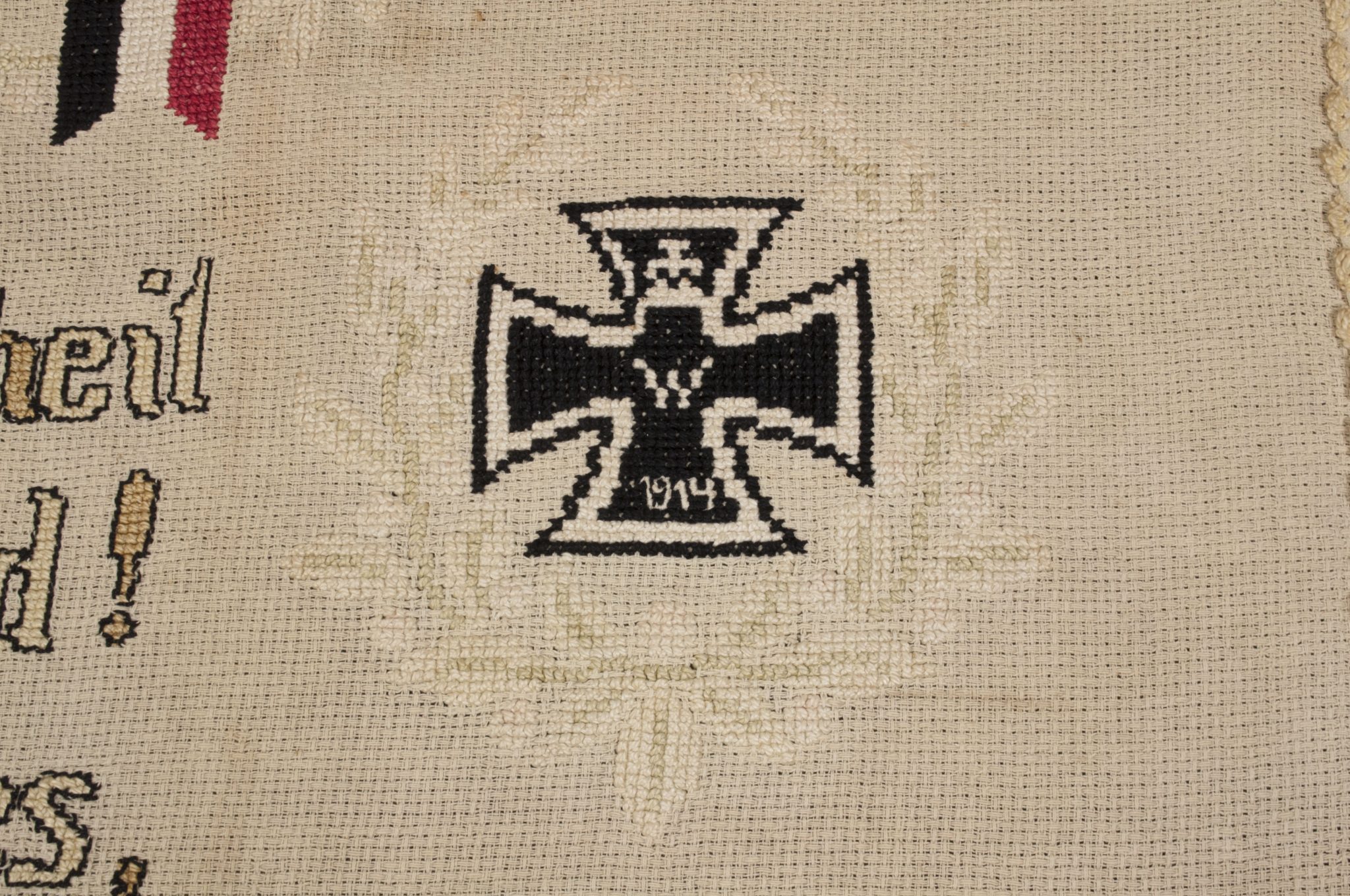 WWI German patriotic tapestry (140x55 cm) - Image 27