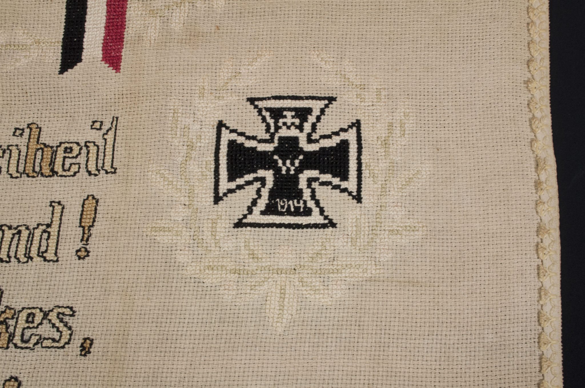 WWI German patriotic tapestry (140x55 cm) - Image 28