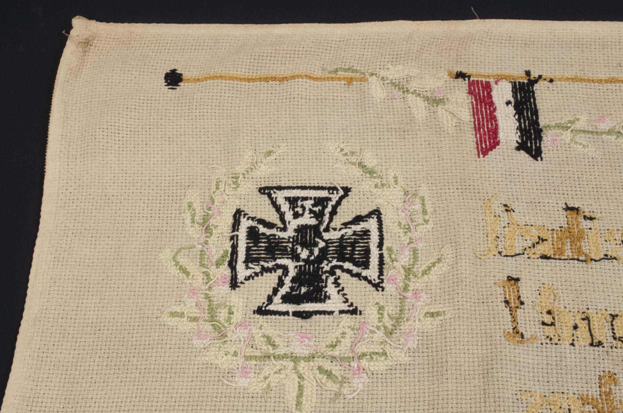 WWI German patriotic tapestry (140x55 cm) - Image 33