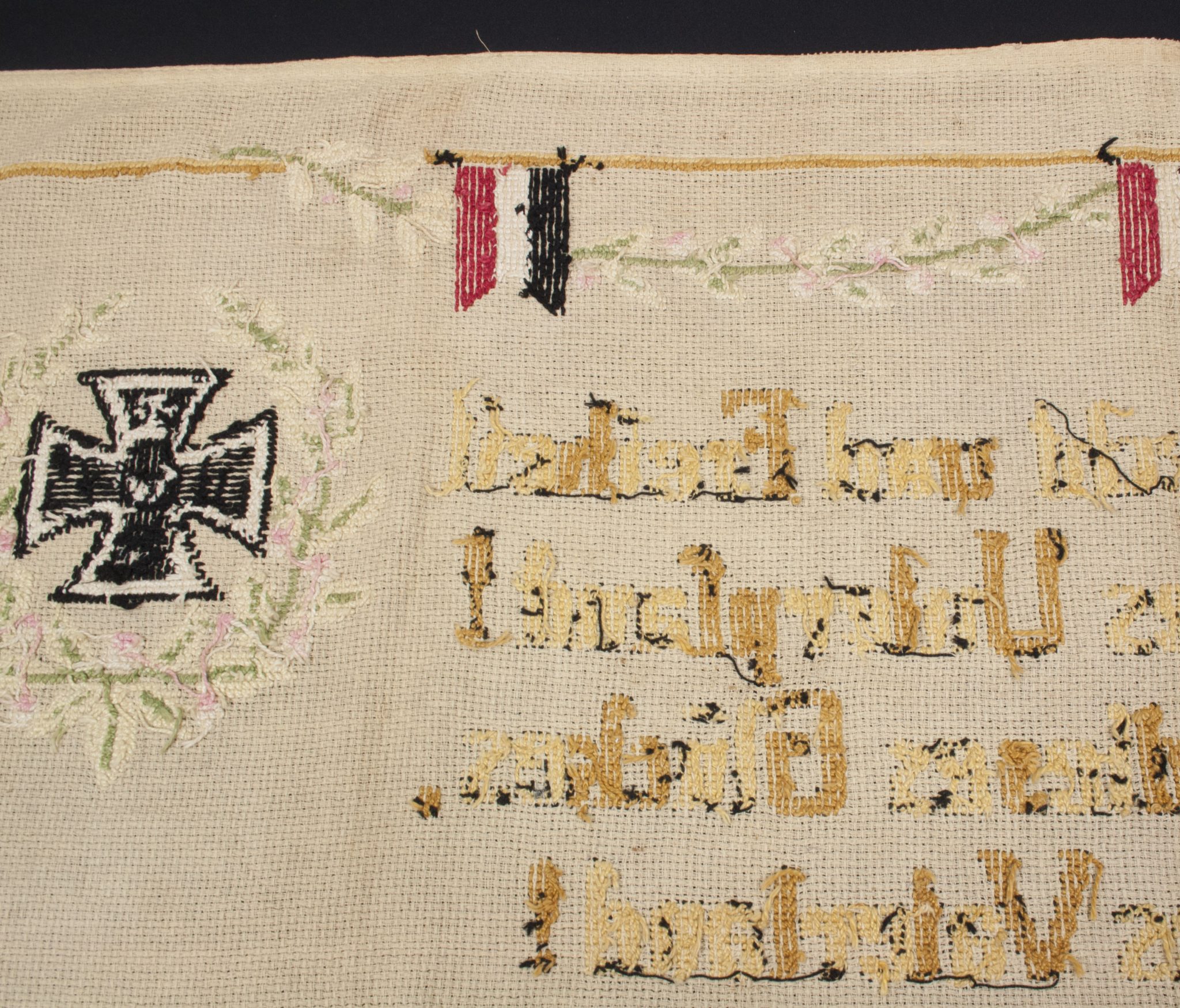 WWI German patriotic tapestry (140x55 cm) - Image 38