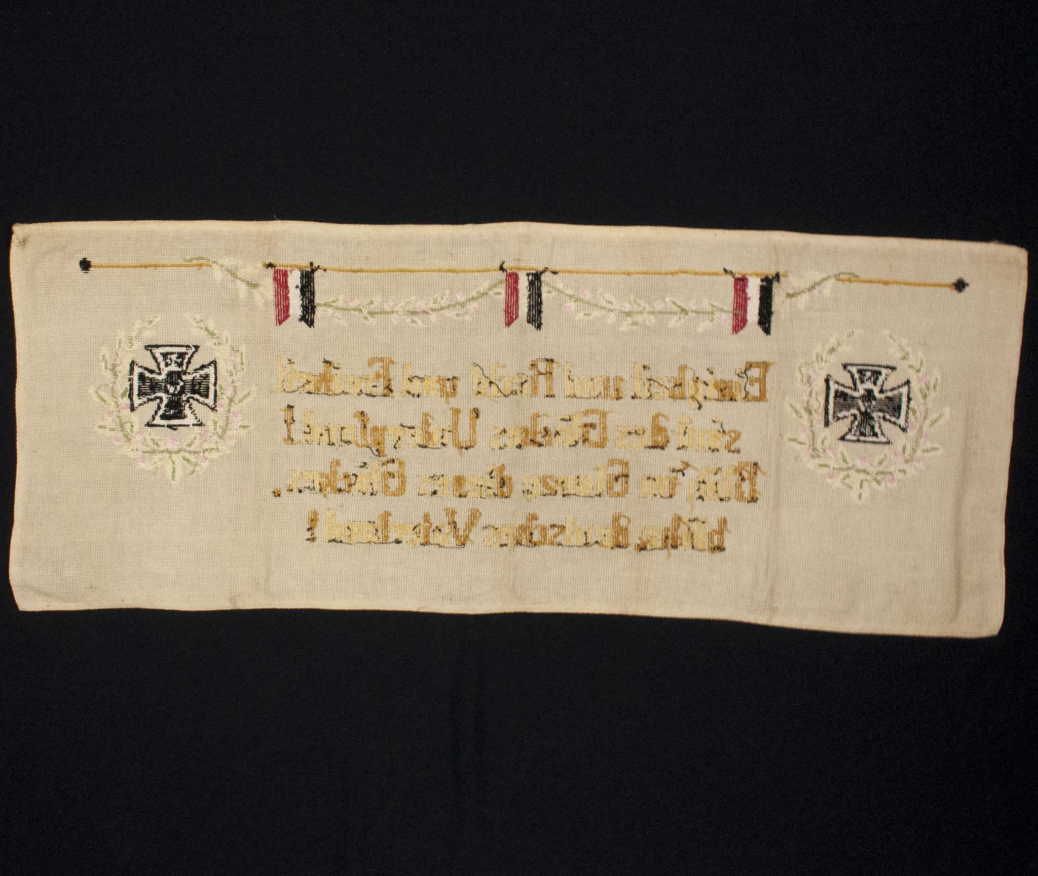 WWI German patriotic tapestry (140×55 cm) (4)