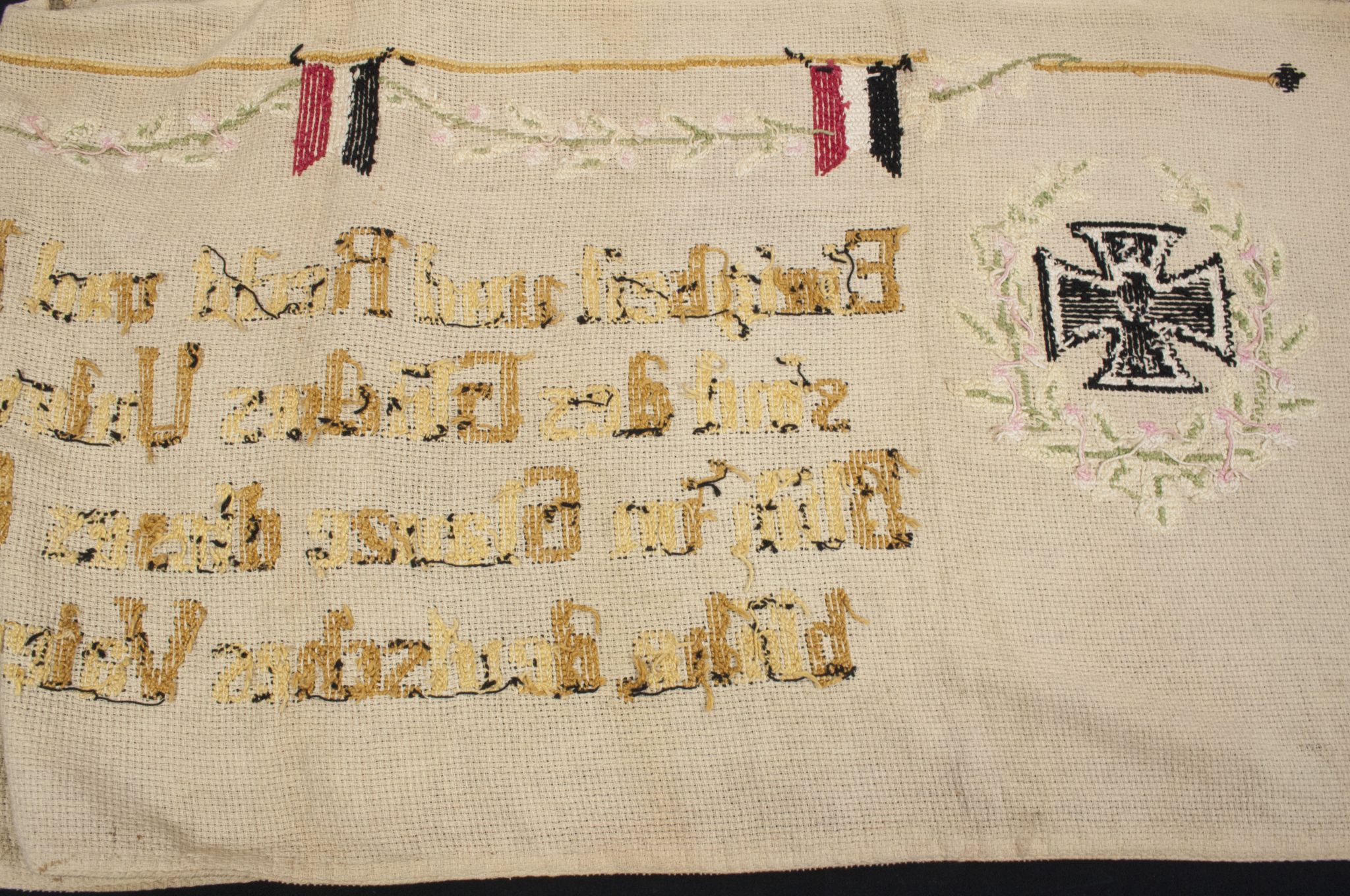 WWI German patriotic tapestry (140x55 cm) - Image 43