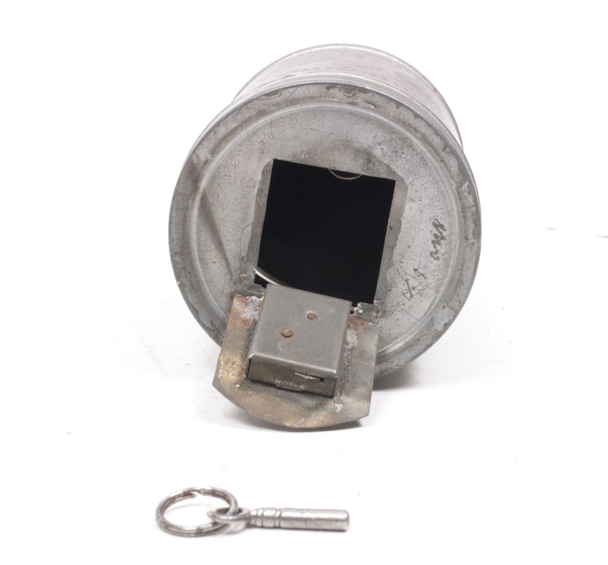 WWI German piggybank Dicke Bertha 42 CM - Der Feinde Kummer sind unsre Brummer - with key - RARE